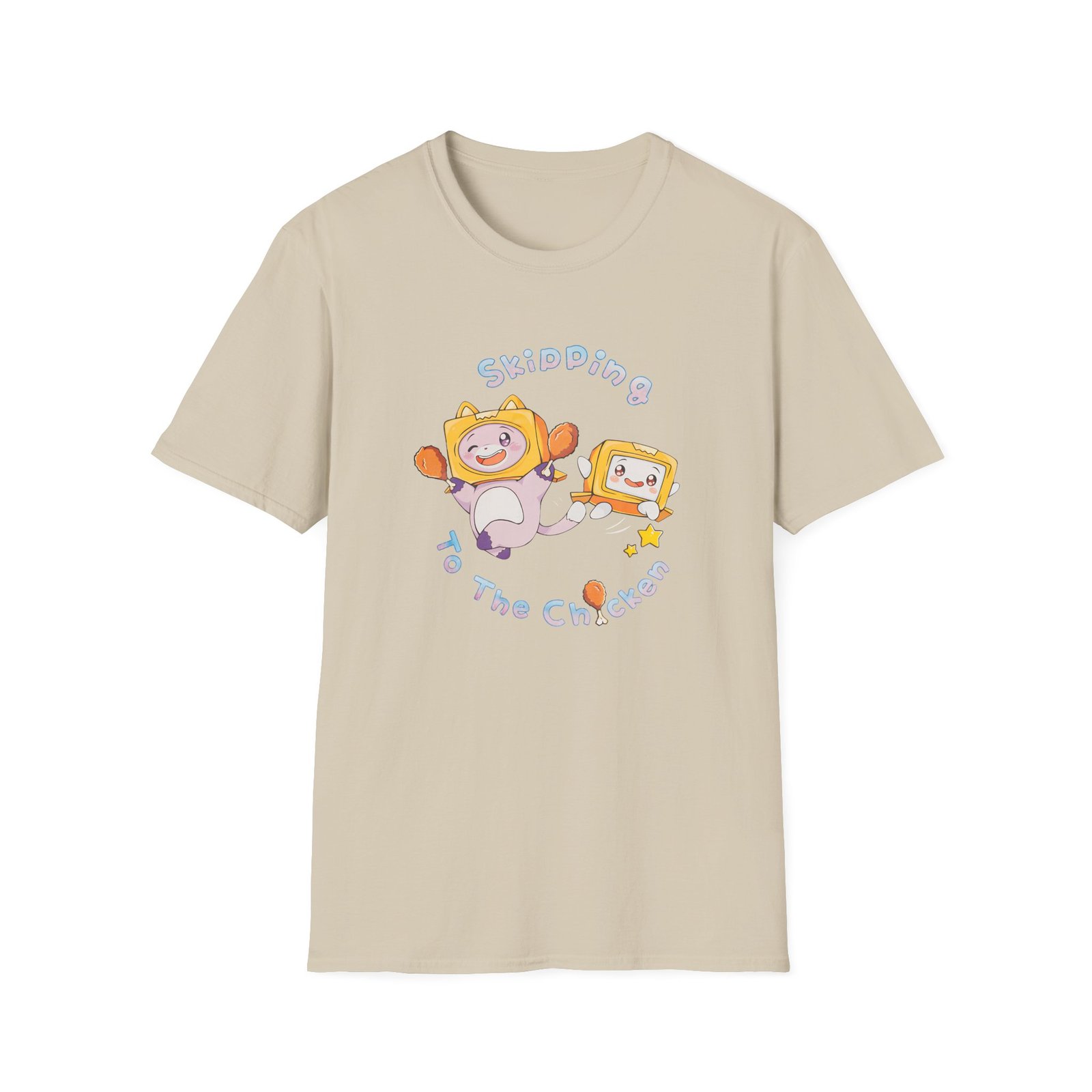 Lankybox Skipping to the Chicken Unisex Softstyle T-Shirt