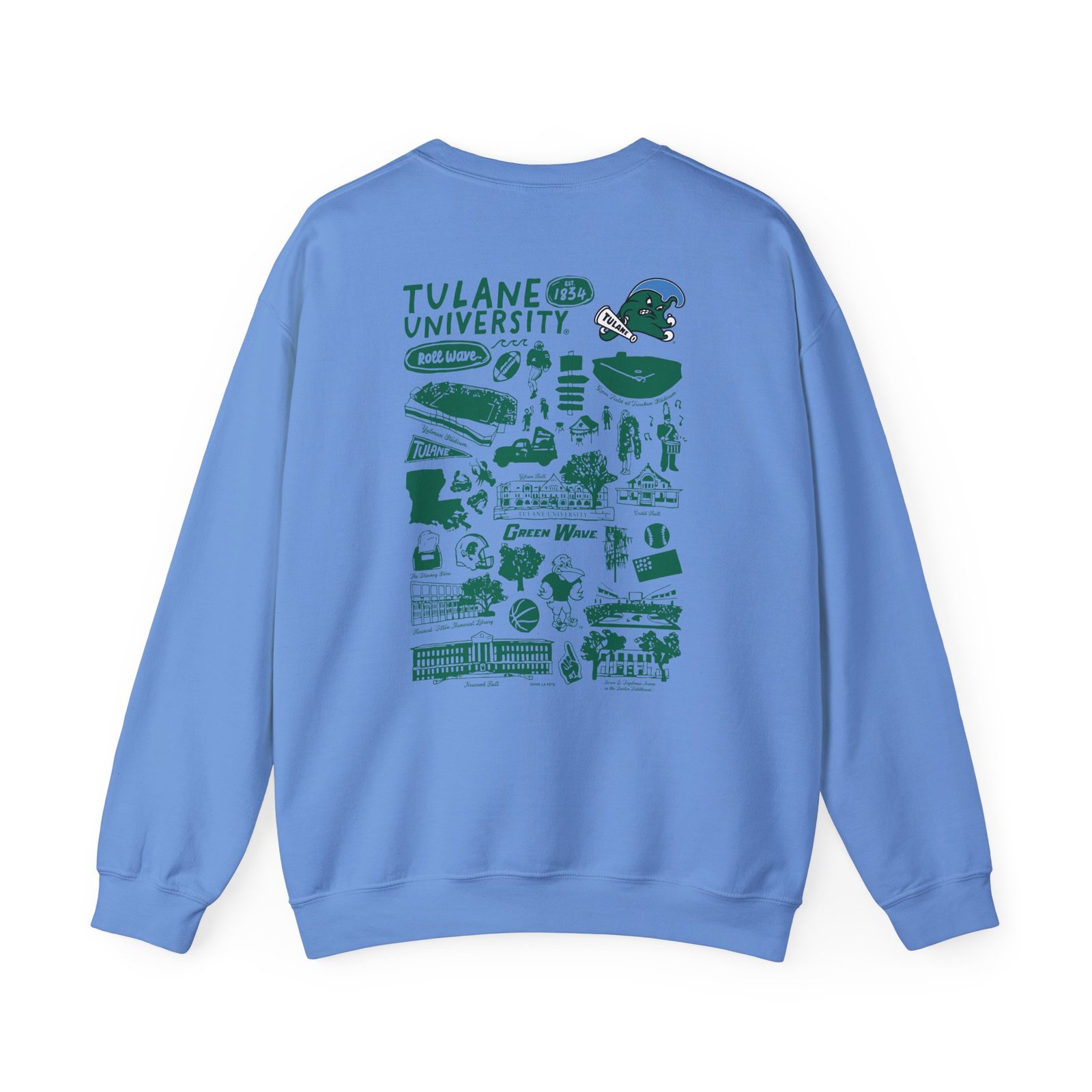 Tulane Impressions Unisex Heavy Blend™ Crewneck Sweatshirt