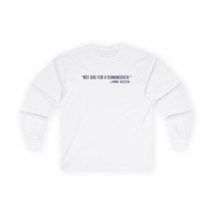 Lamar Jackson The Prodigy Not Bad for a Running Back Unisex Ultra Cotton Long Sleeve Tee