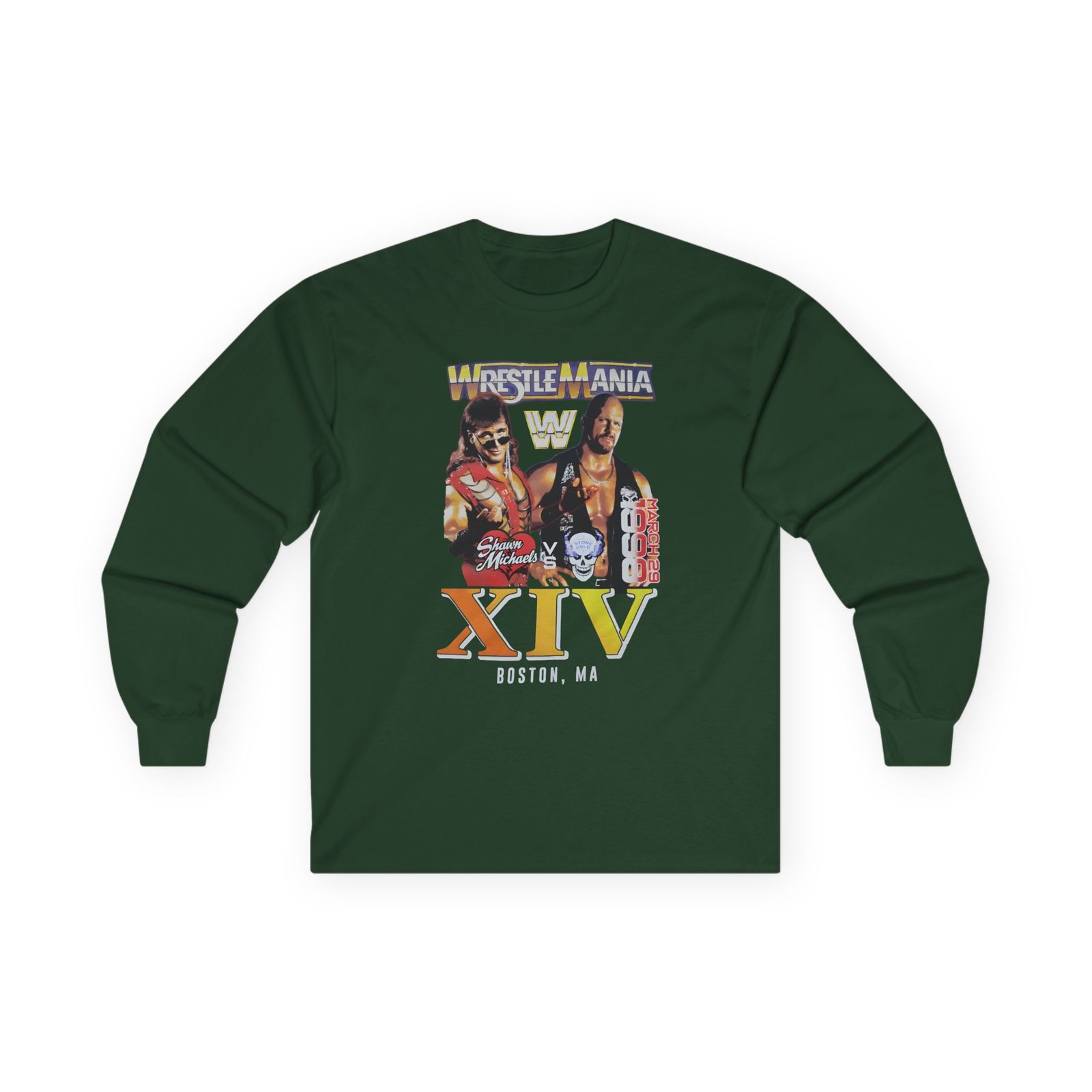 Lauv Wrestlemania Xiv 1998 Boston Unisex Ultra Cotton Long Sleeve Tee