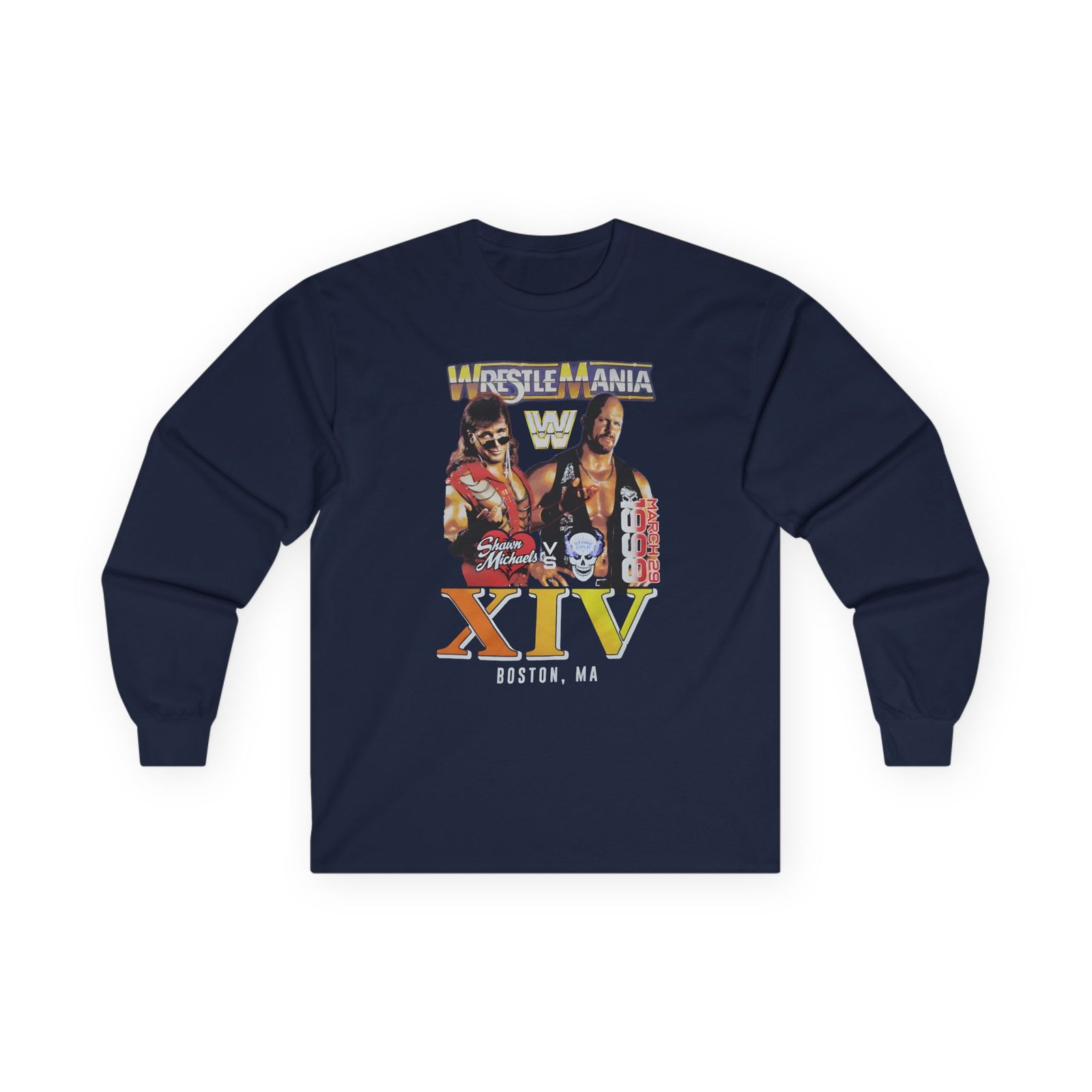 Lauv Wrestlemania Xiv 1998 Boston Unisex Ultra Cotton Long Sleeve Tee