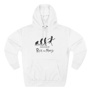 Rick and Morty Evolution Three-Panel Fleece Hoodie