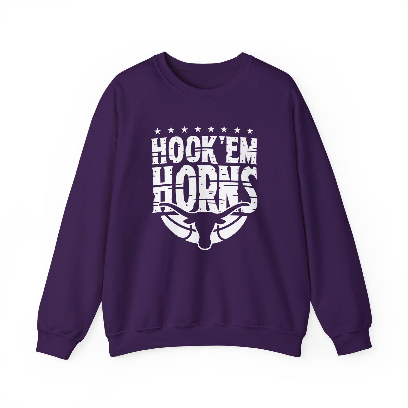 Texas Basketball Hook 'em Horns Unisex Heavy Blend™ Crewneck Sweatshirt