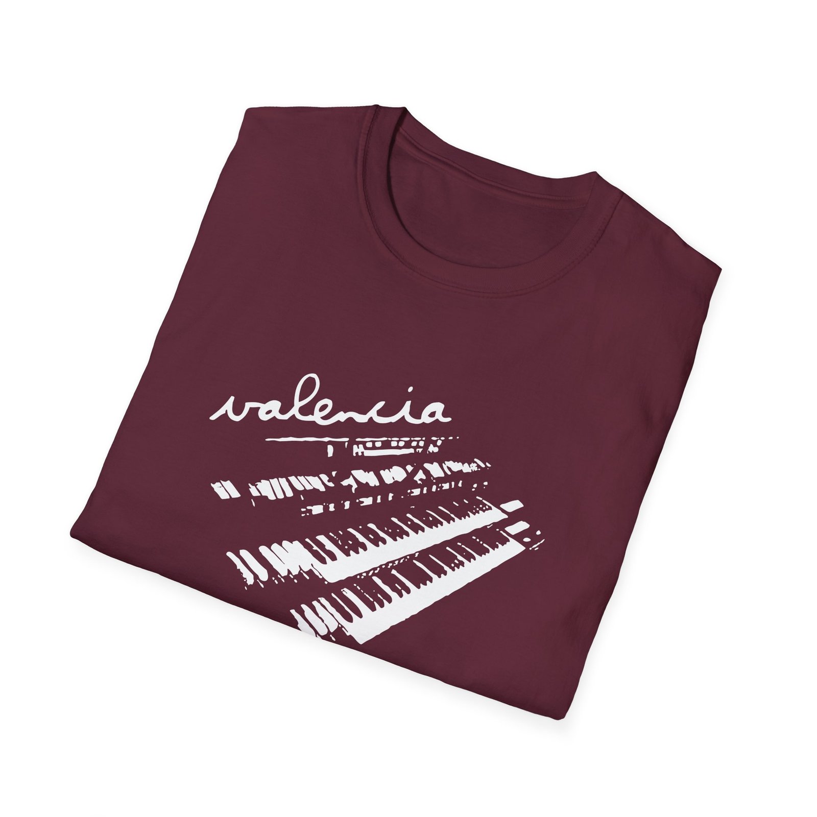 Valencia Piano Unisex Softstyle T-shirt