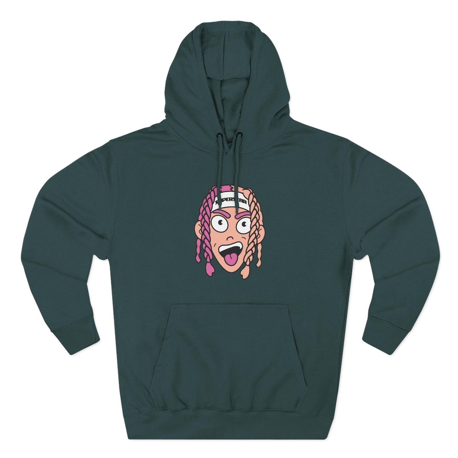 Lil Peej Cartoon Three-Panel Fleece Hoodie