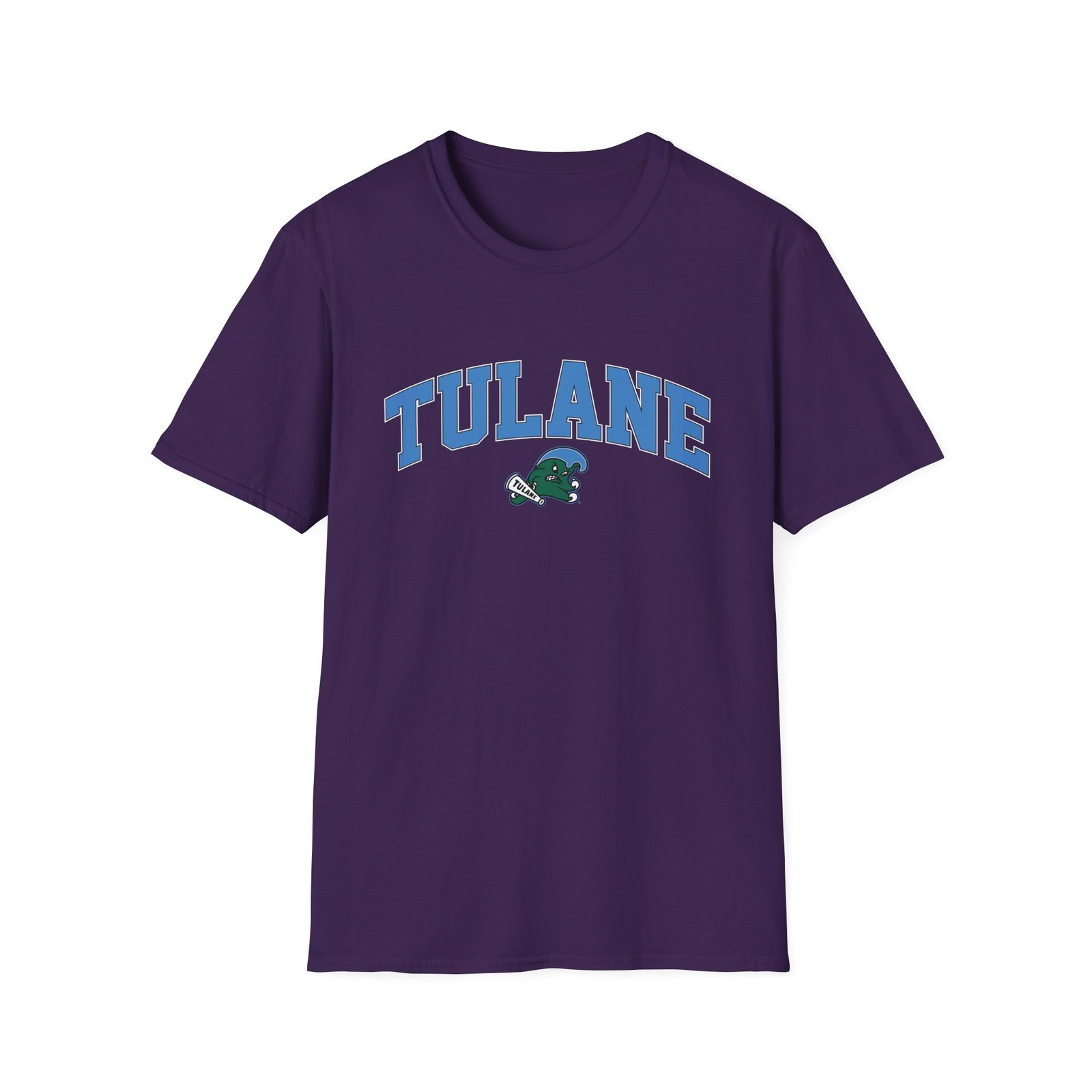 Tulane Arch Over Logo Unisex Softstyle T-Shirt