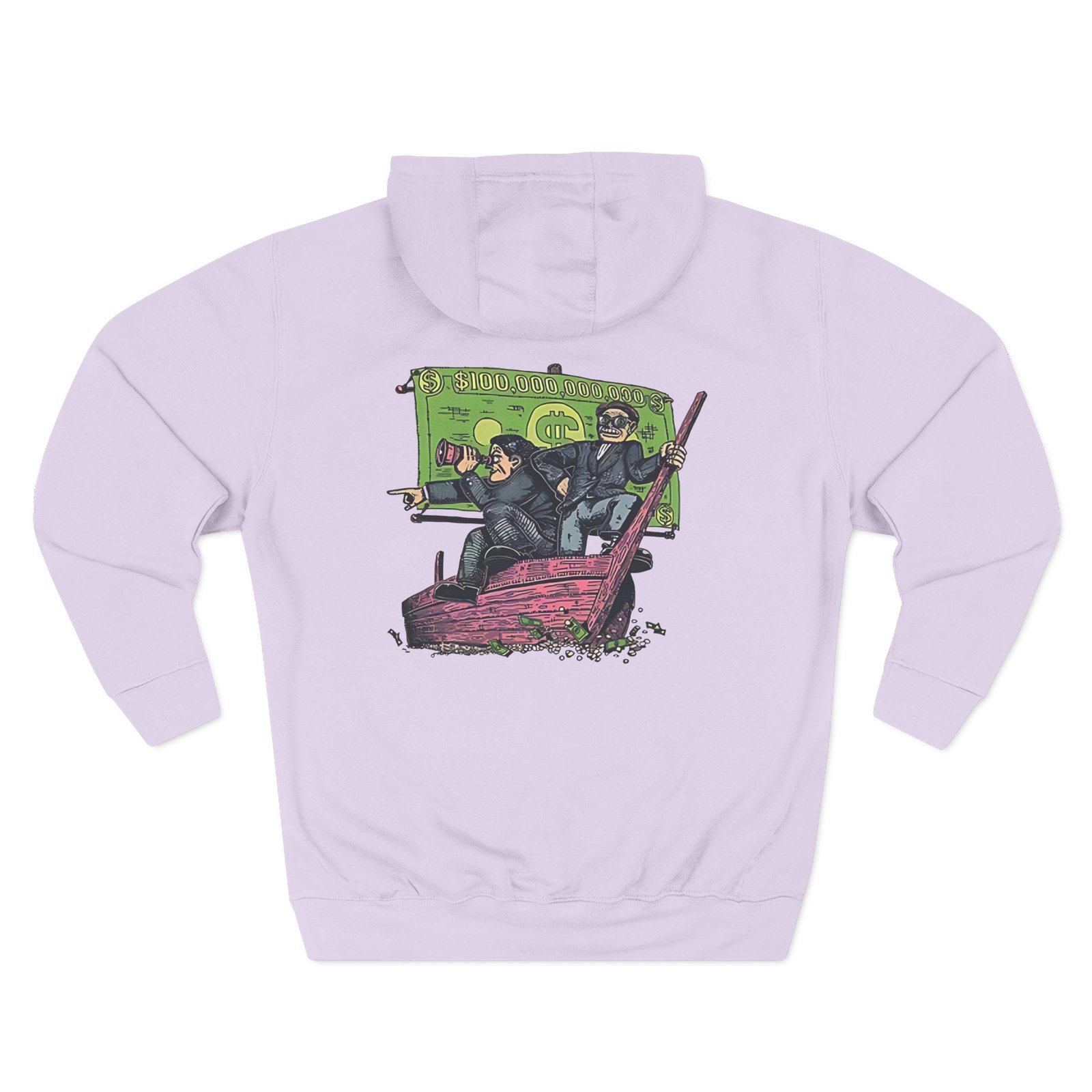 Trillionaire Mindset Boat Three-Panel Fleece Hoodie