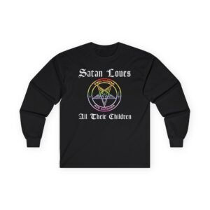 Twin Temple Satan Loves All Their Children Unisex Ultra Cotton Long Sleeve Tee