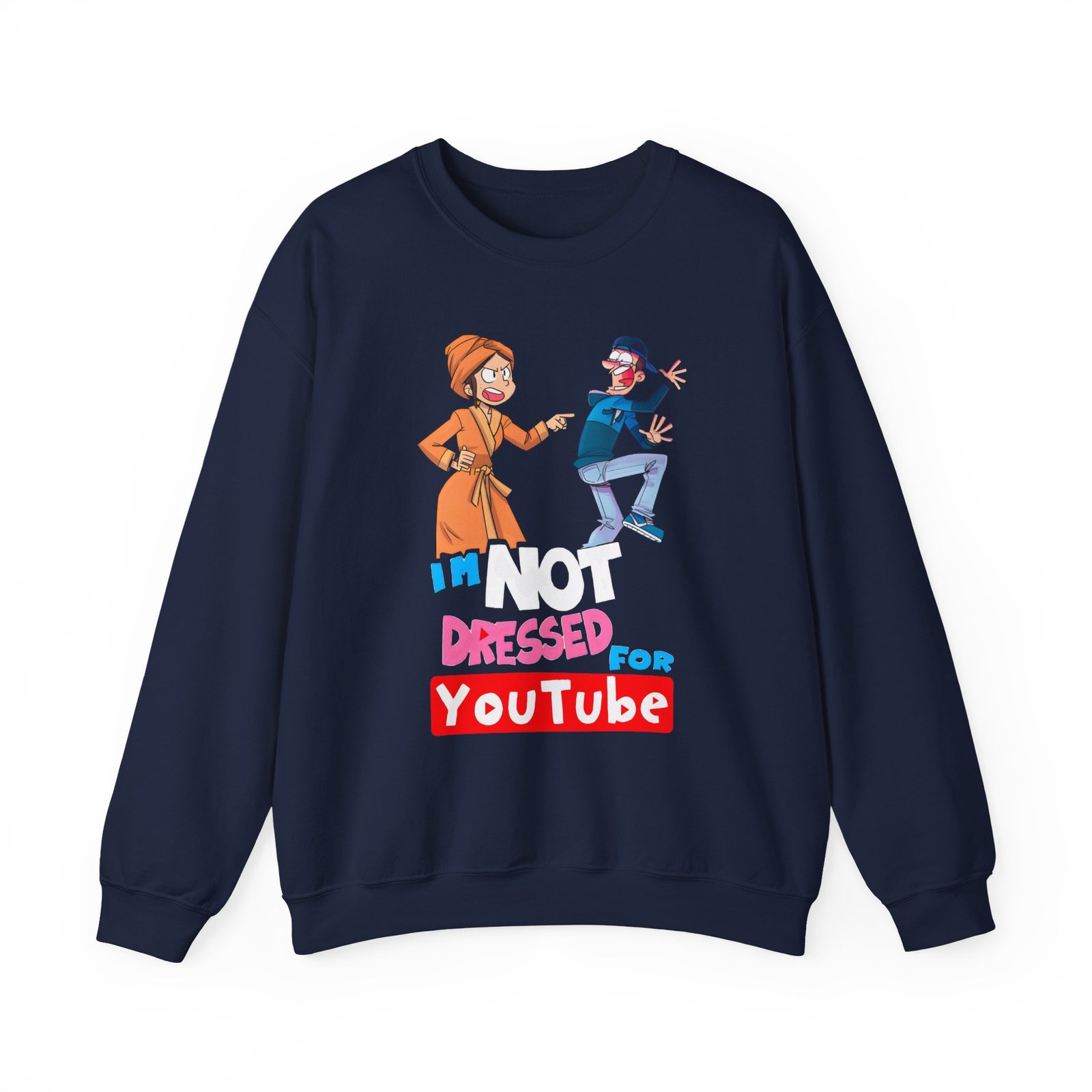 Fgteev Not Dressed for Youtube Unisex Heavy Blend™ Crewneck Sweatshirt