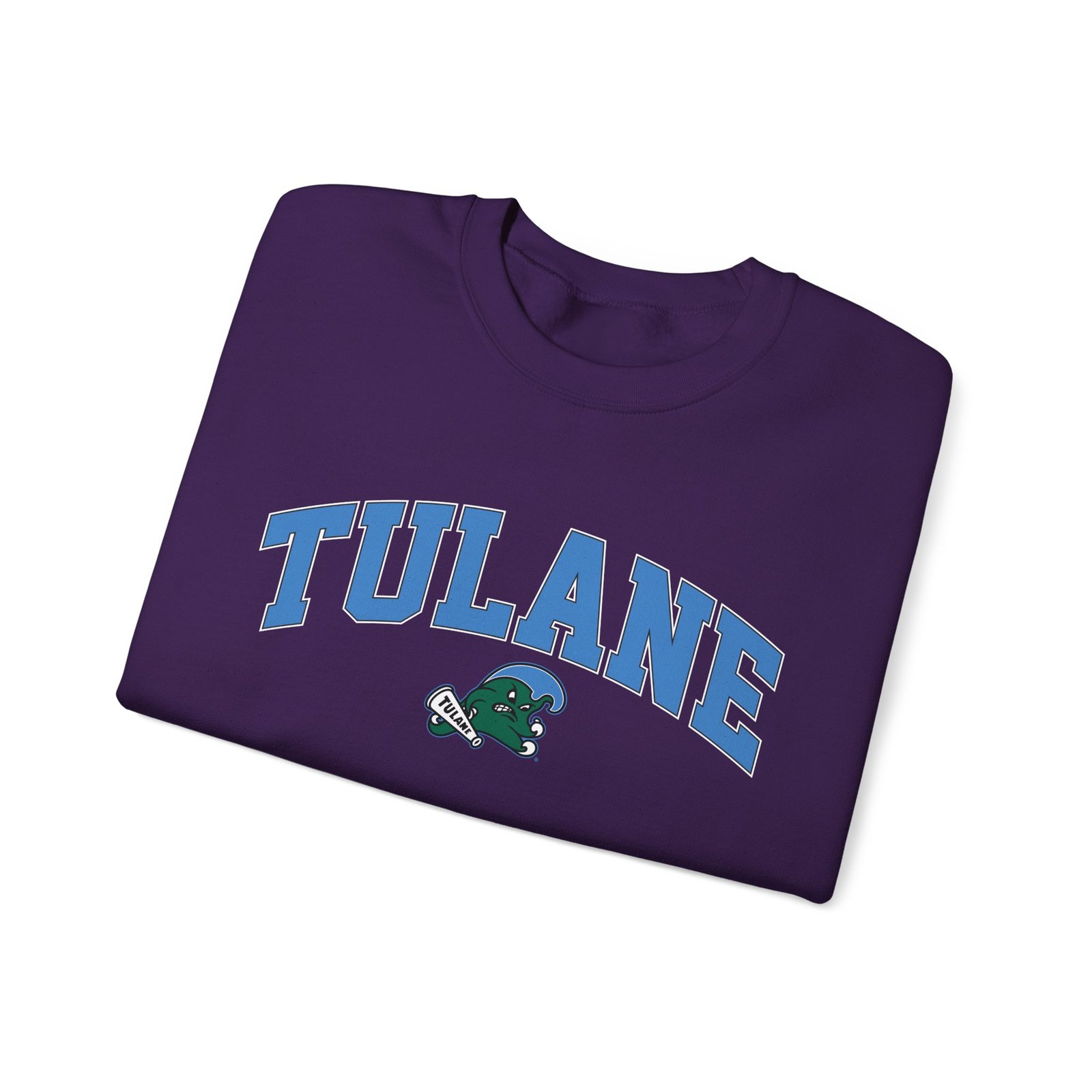 Tulane Arch Over Logo Unisex Heavy Blend™ Crewneck Sweatshirt