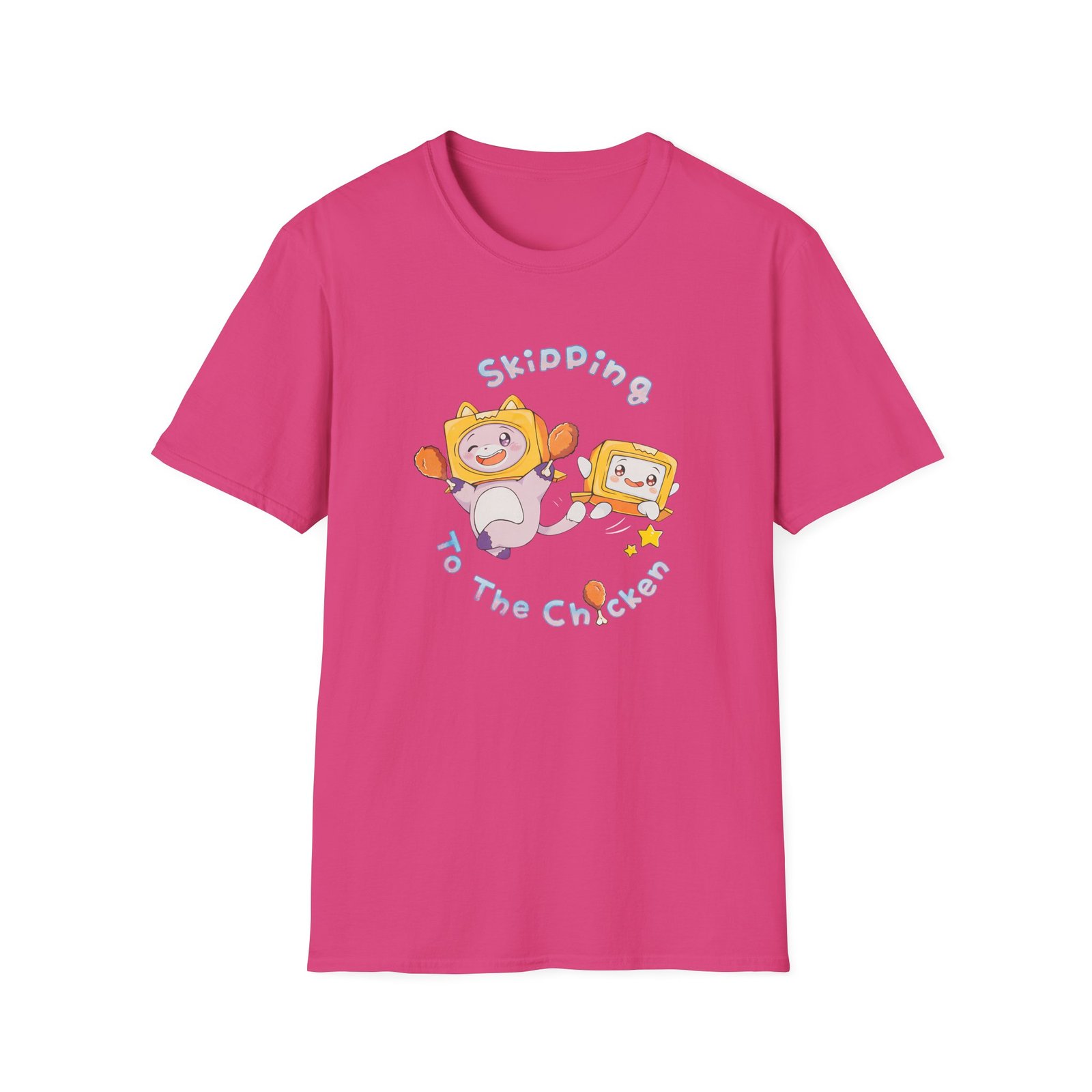 Lankybox Skipping to the Chicken Unisex Softstyle T-Shirt