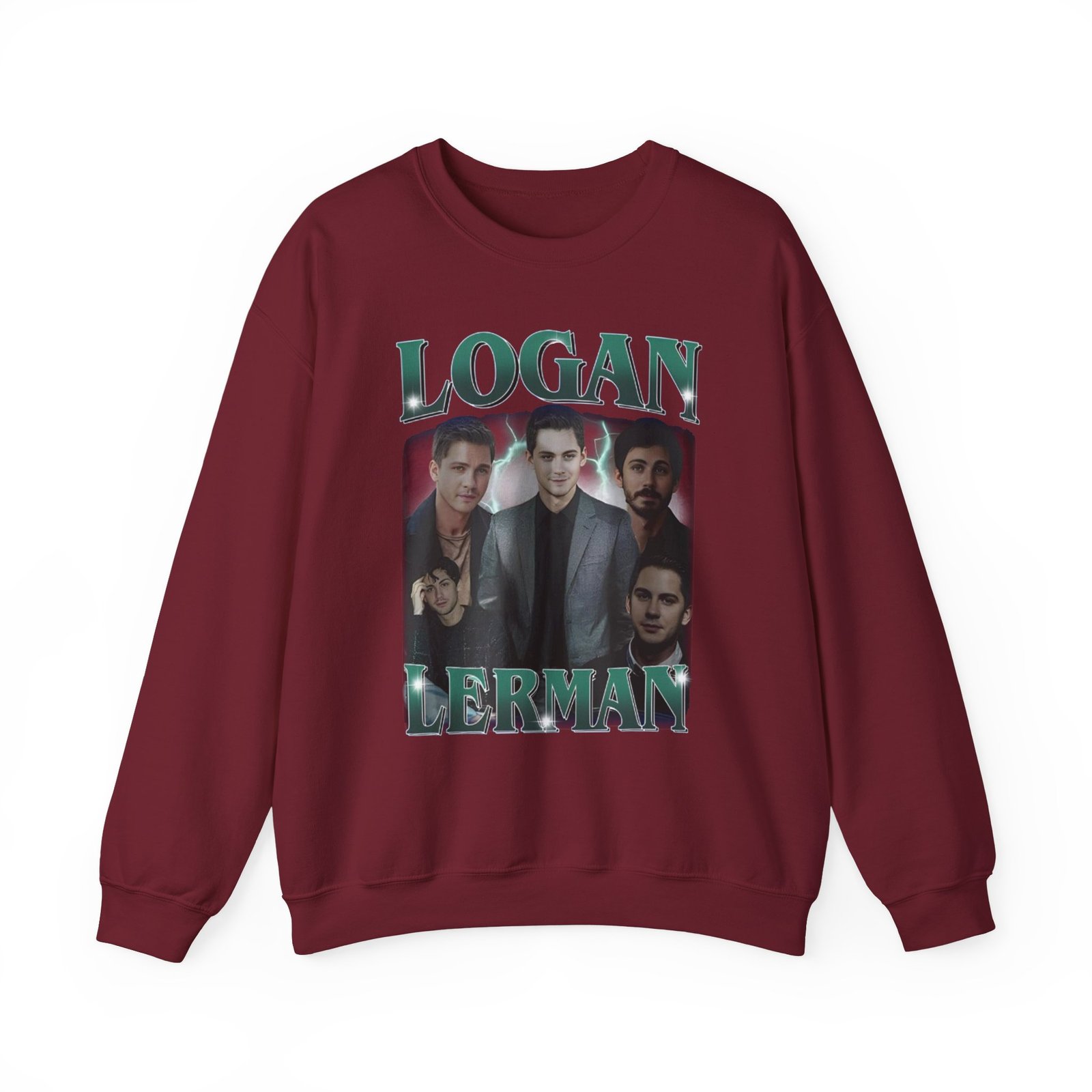 Logan Lerman Unisex Heavy Blend™ Crewneck Sweatshirt