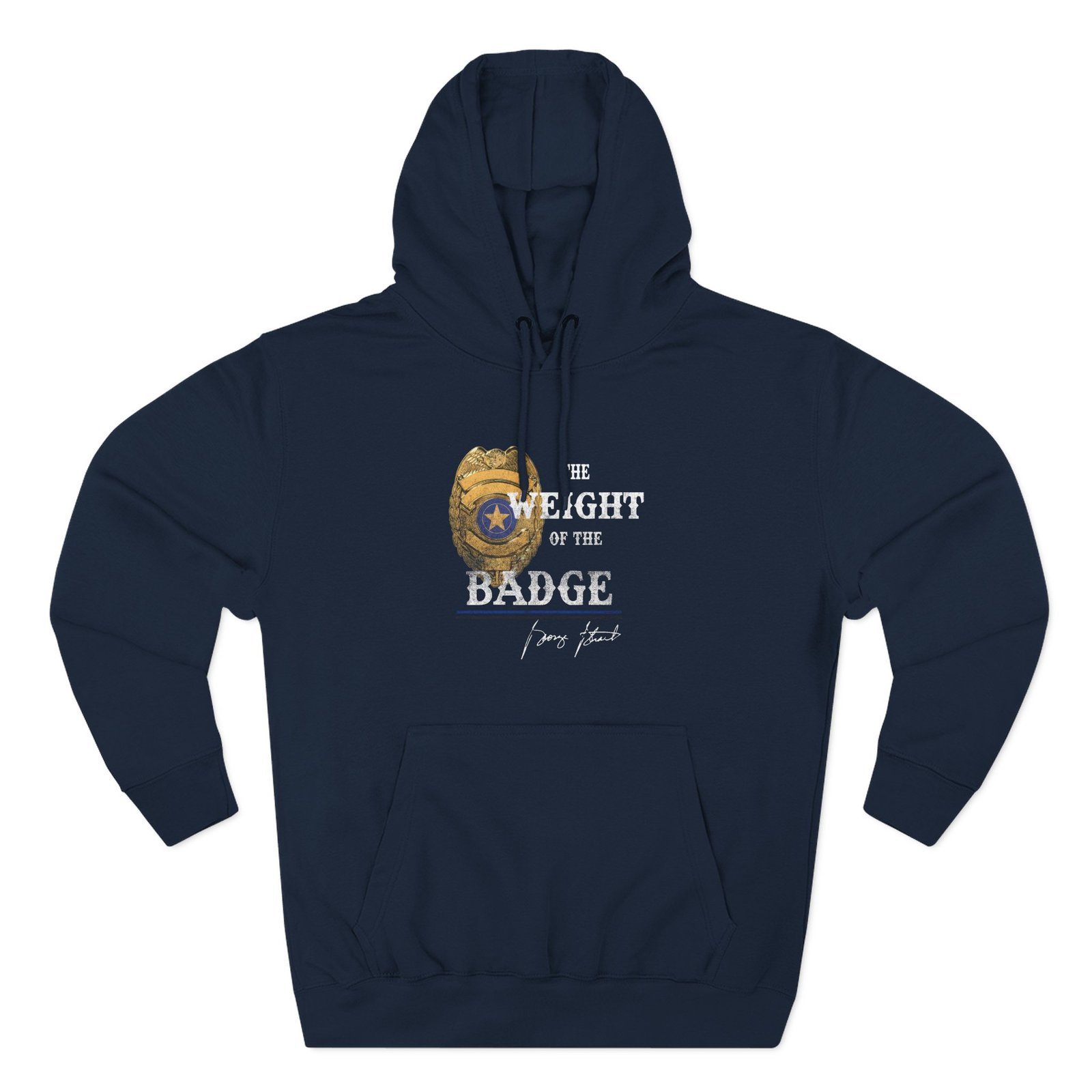 George Strait Gold Badge Three-Panel Fleece Hoodie