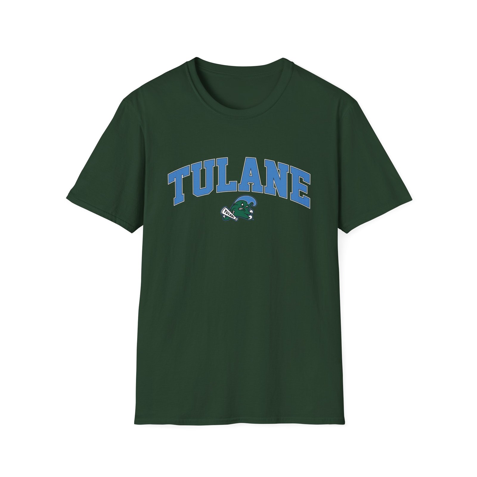 Tulane Arch Over Logo Unisex Softstyle T-Shirt