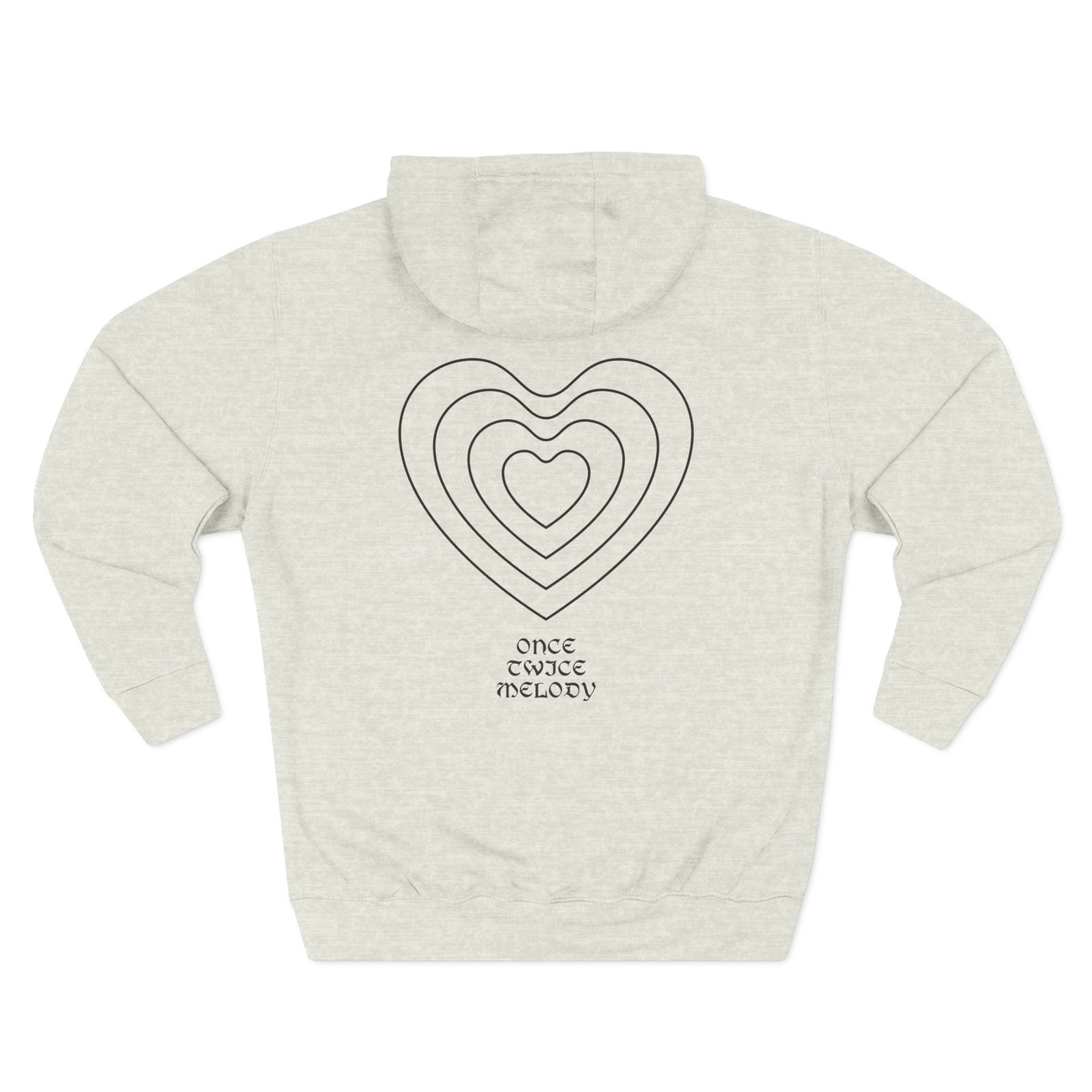 Otm Heart Three-Panel Fleece Hoodie