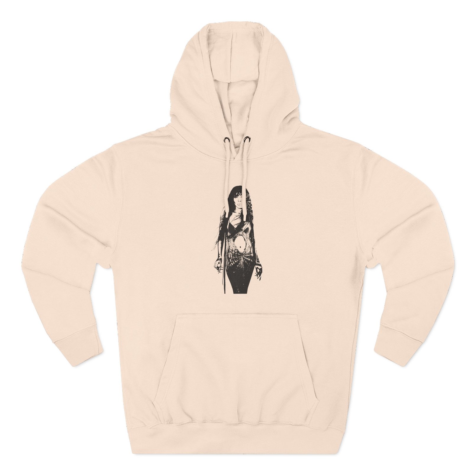 Loreen Three-Panel Fleece Hoodie