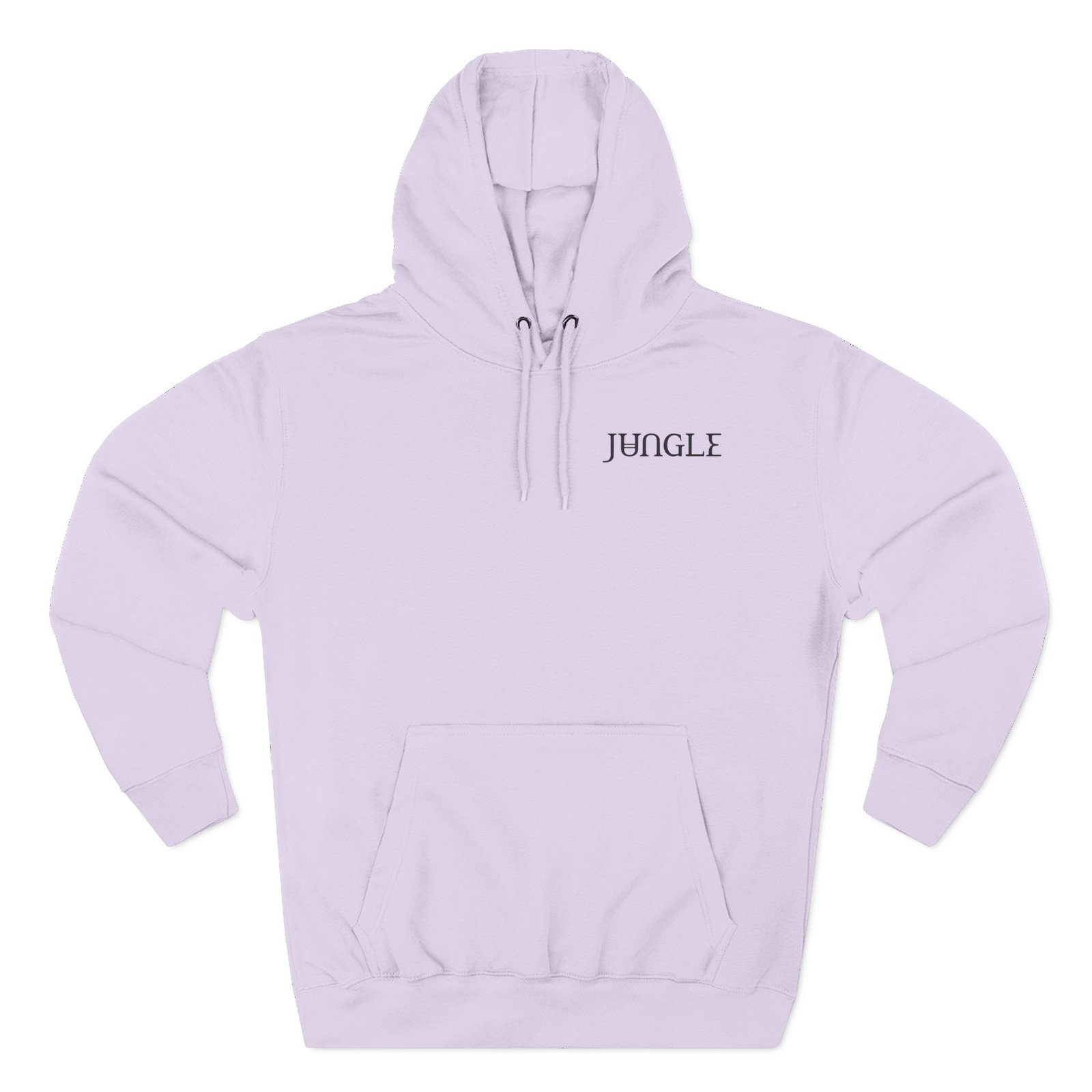 Jungle Black Hella Logos Three-Panel Fleece Hoodie