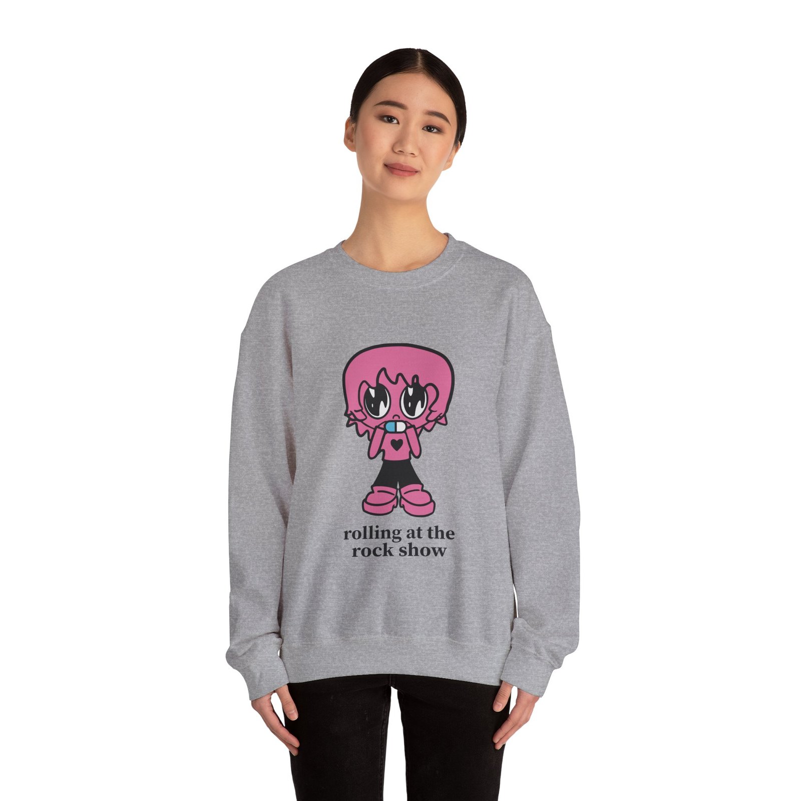 Porter Robinson Rolling at the Rock Show Unisex Heavy Blend™ Crewneck Sweatshirt