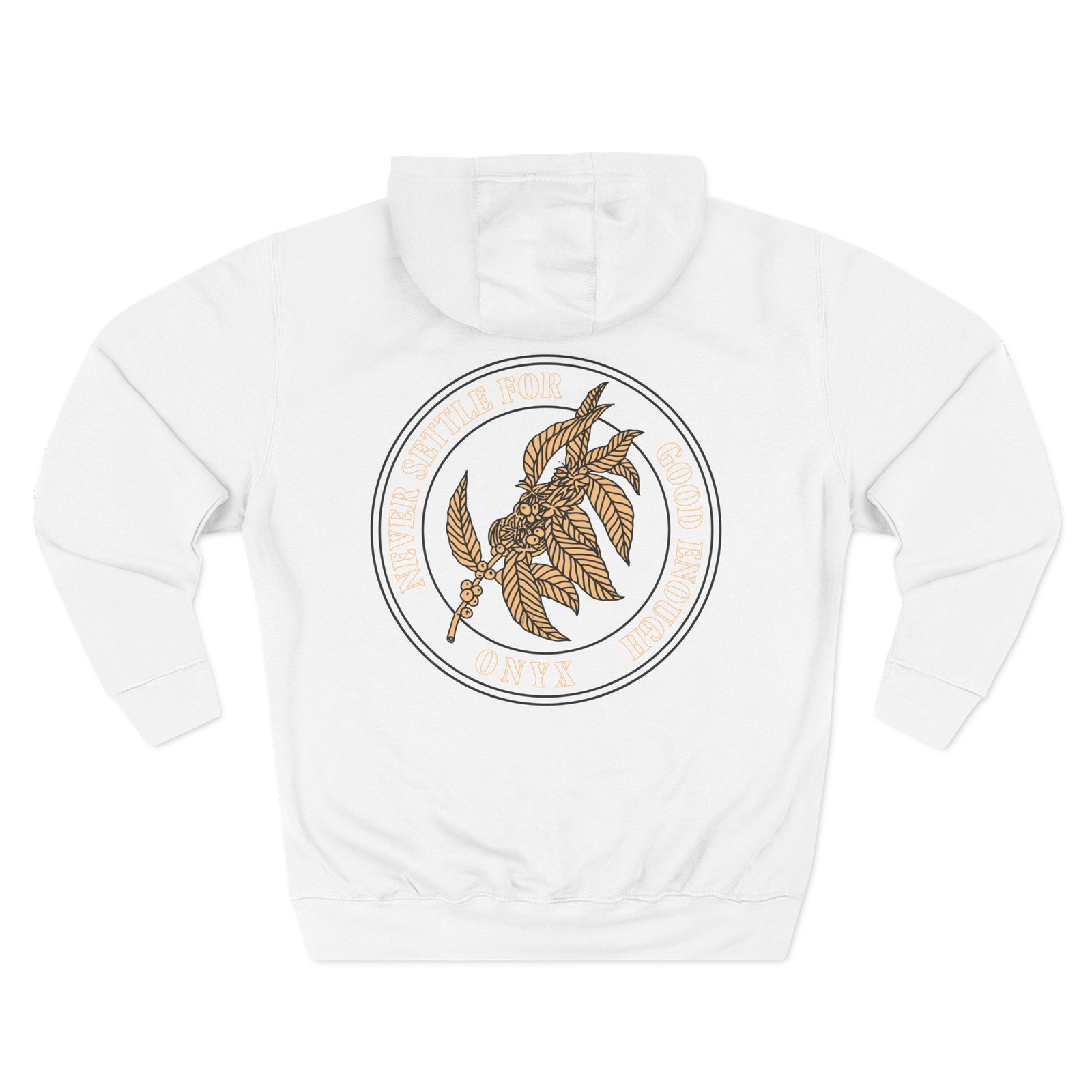 Onyx Three-Panel Fleece Hoodie