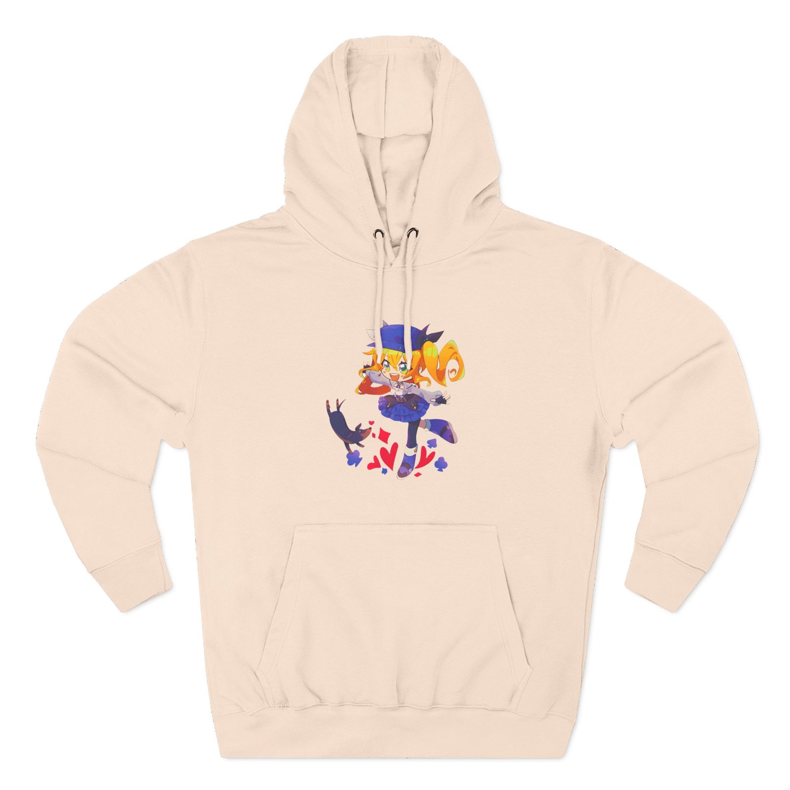 Dokibird Three-Panel Fleece Hoodie