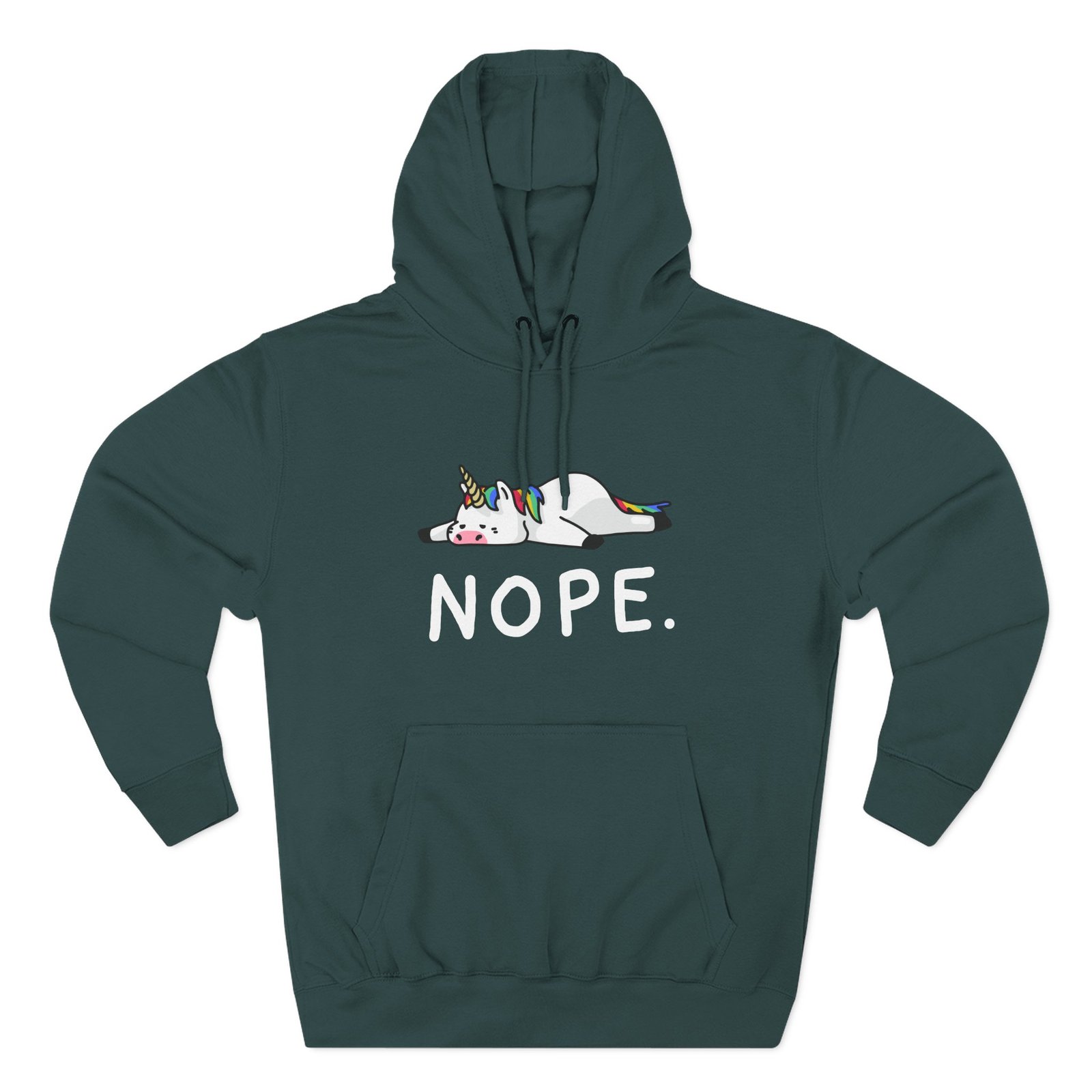 Nope Three-Panel Fleece Hoodie