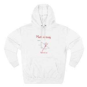 Math Three-panel Fleece Hoodie