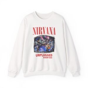 Nirvana Unplugged in New York Flower Unisex Heavy Blend™ Crewneck Sweatshirt