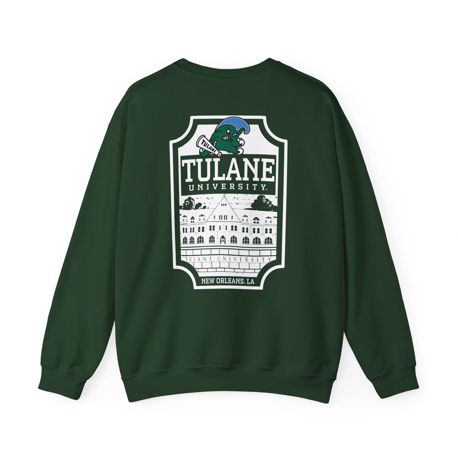 Tulane Green Wave Logo Unisex Heavy Blend™ Crewneck Sweatshirt