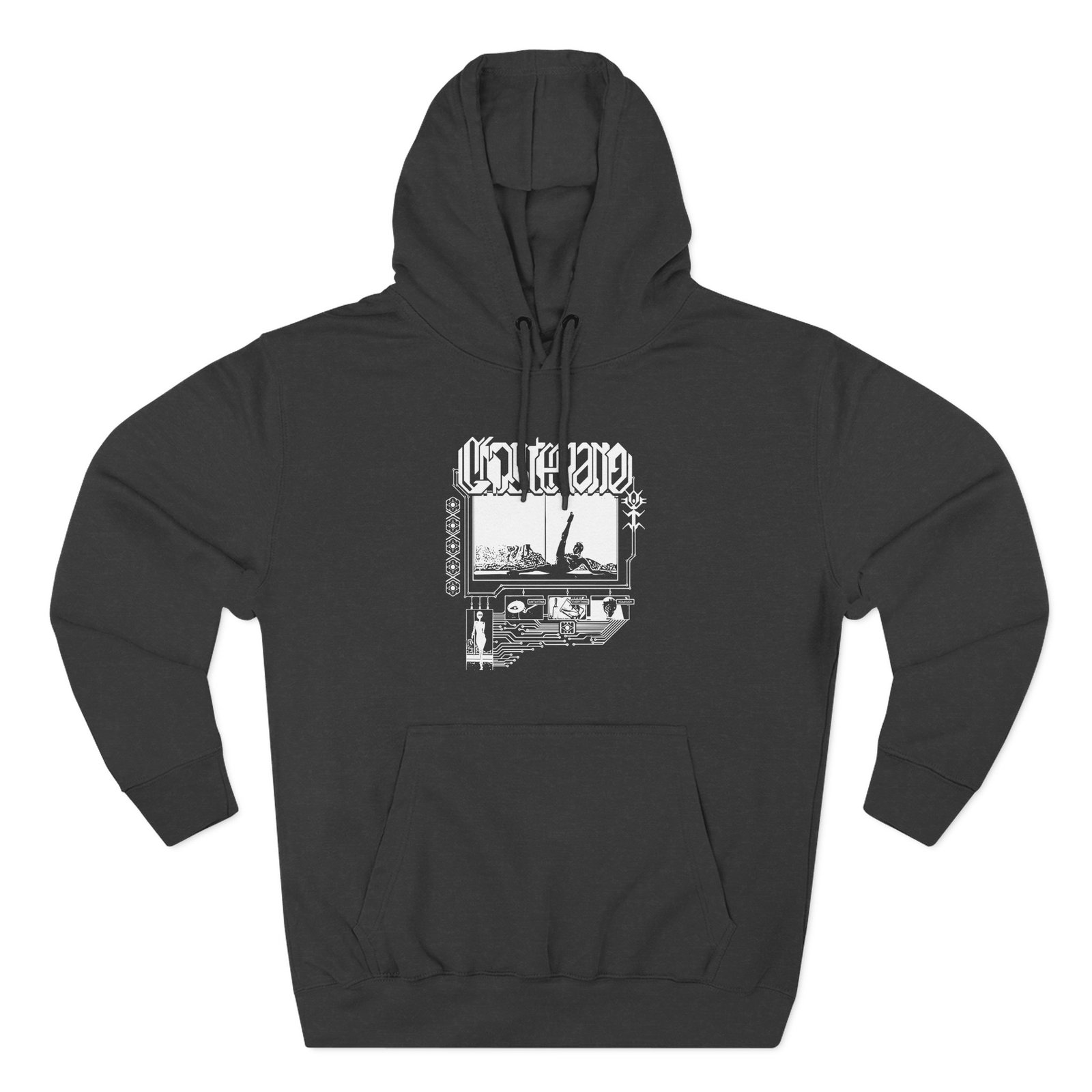 Ghostemane Futuristic Three-Panel Fleece Hoodie