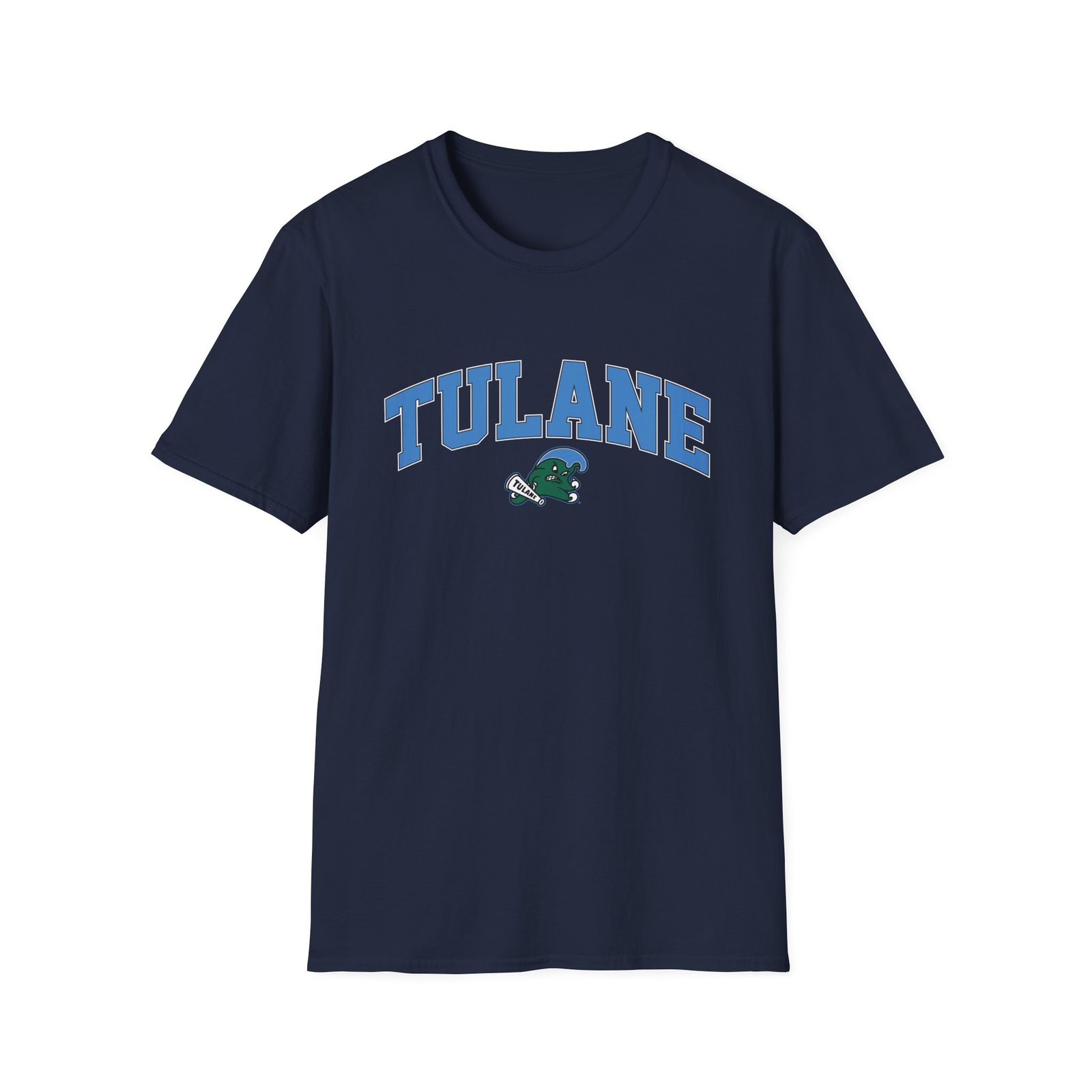 Tulane Arch Over Logo Unisex Softstyle T-Shirt