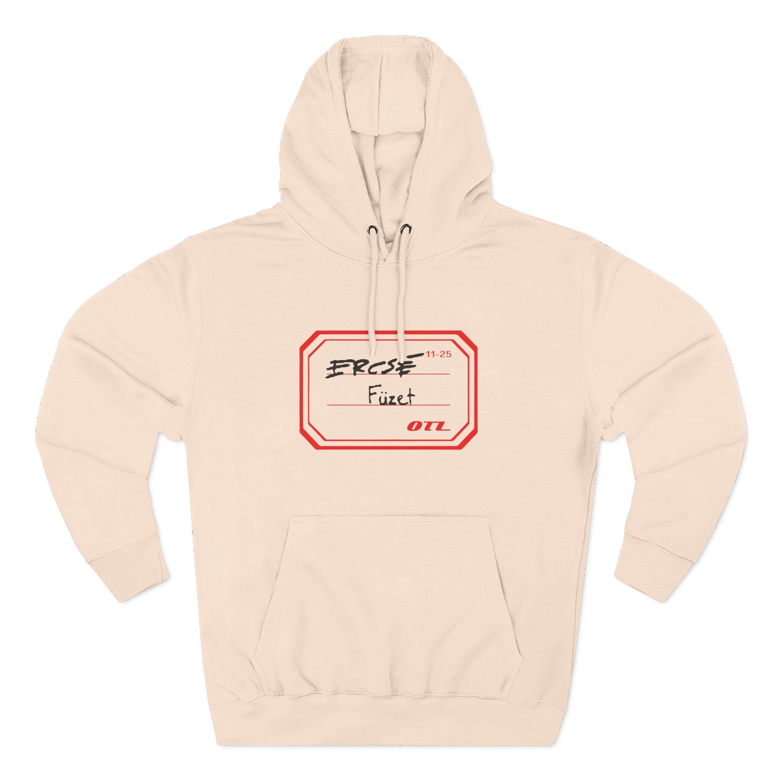 Otl Ercse Fuzet Three-panel Fleece Hoodie