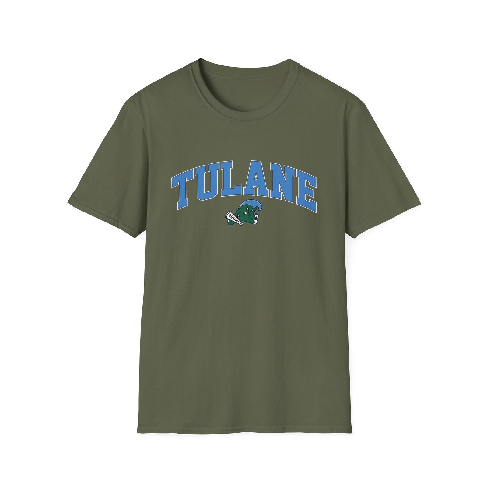 Tulane Arch Over Logo Unisex Softstyle T-Shirt
