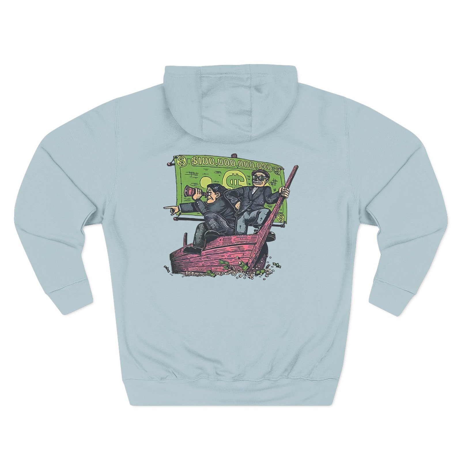 Trillionaire Mindset Boat Three-Panel Fleece Hoodie