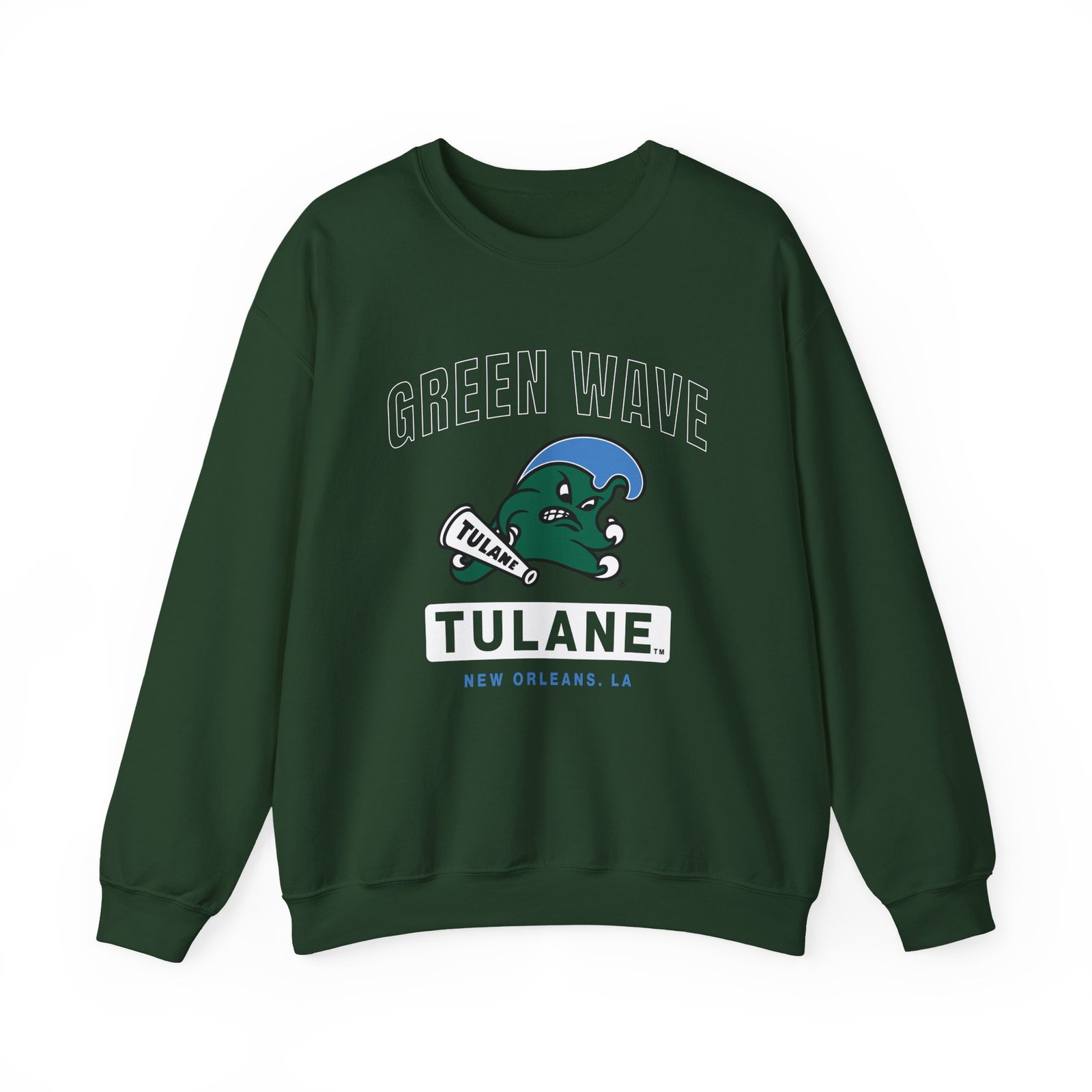 Tulane Campus Icon Unisex Heavy Blend™ Crewneck Sweatshirt