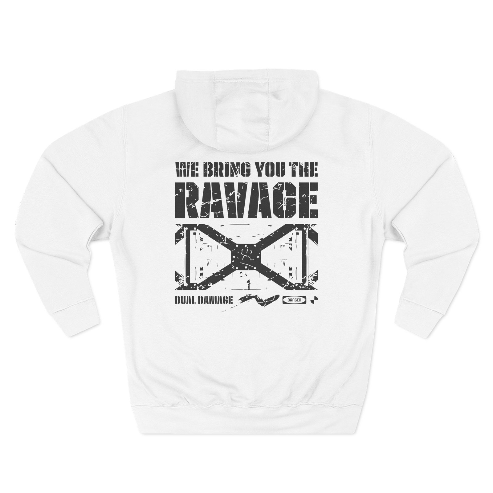Dual Damage Three-Panel Fleece Hoodie
