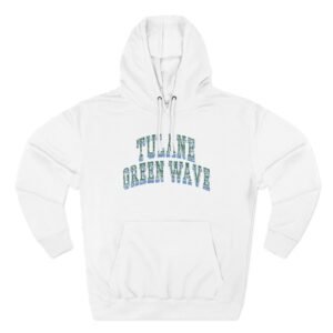 Tulane Green Wave Three-Panel Fleece Hoodie
