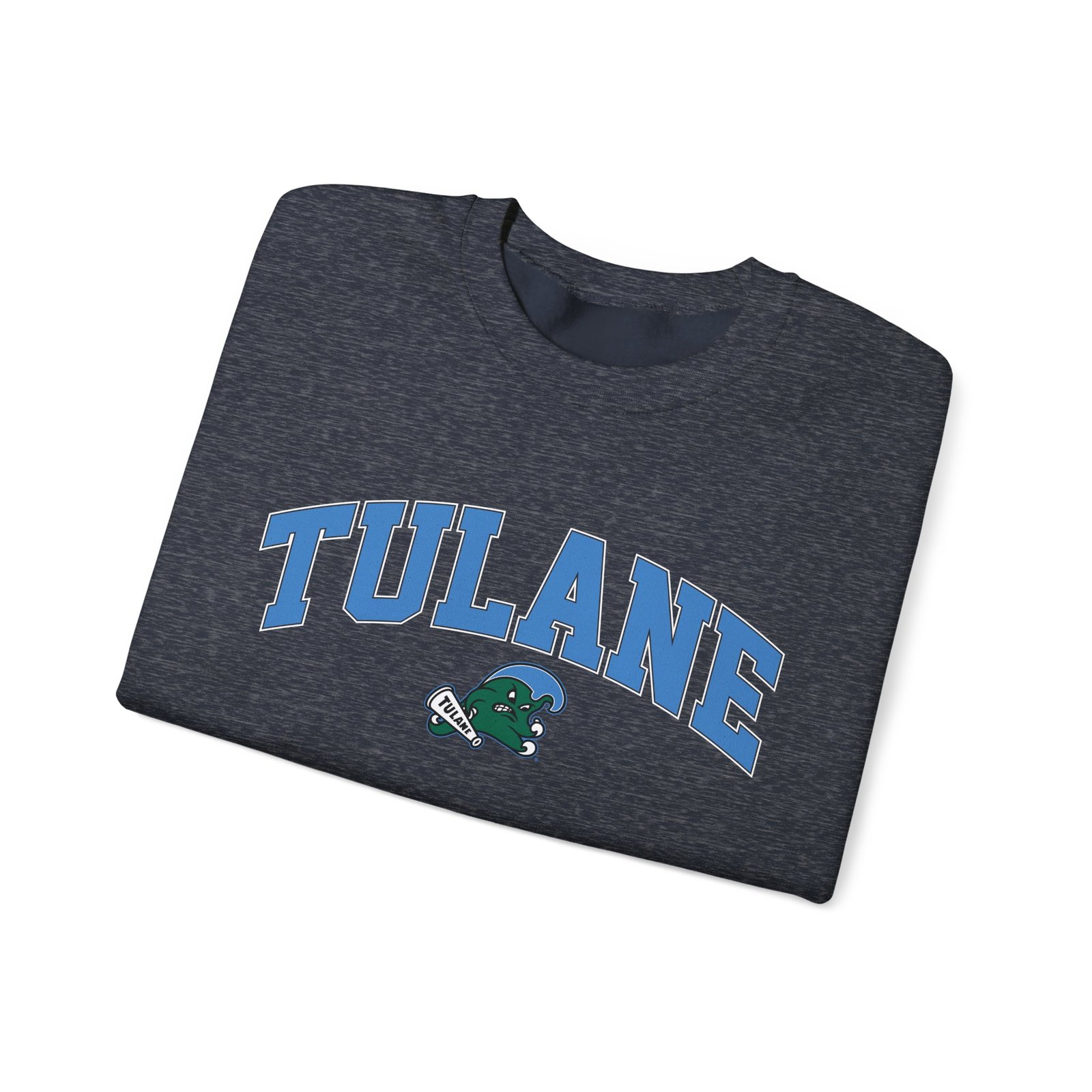 Tulane Arch Over Logo Unisex Heavy Blend™ Crewneck Sweatshirt