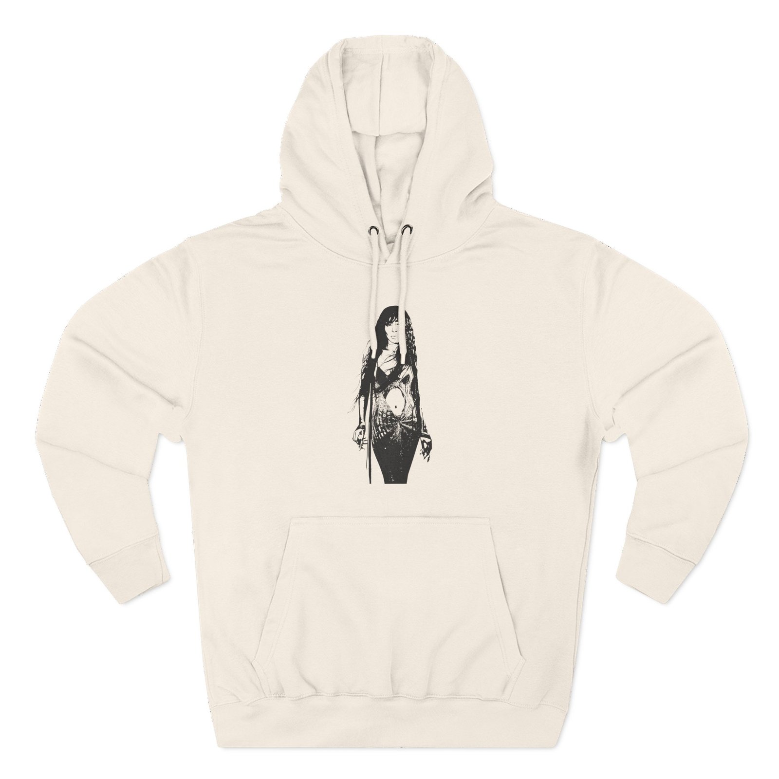 Loreen Three-Panel Fleece Hoodie