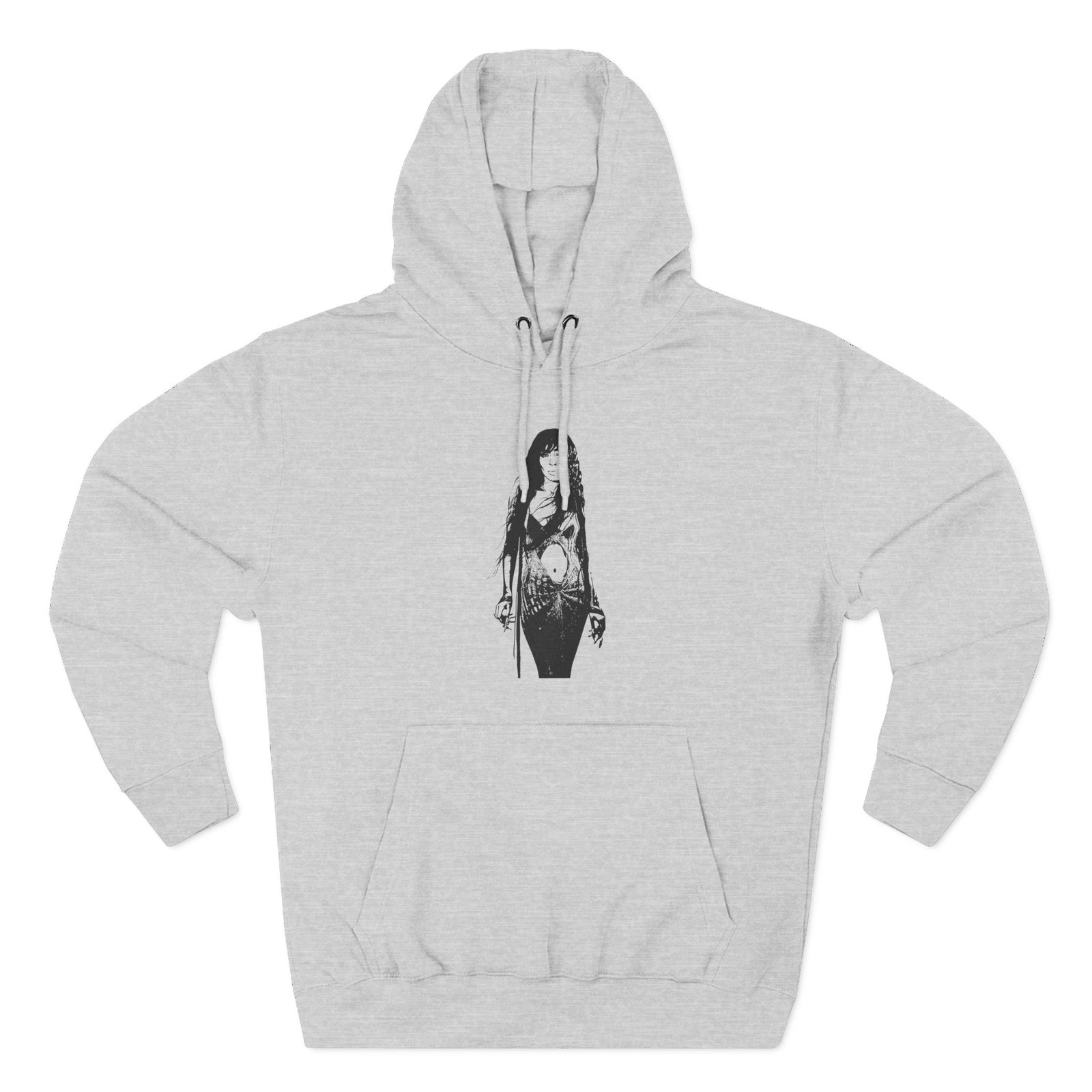 Loreen Three-Panel Fleece Hoodie