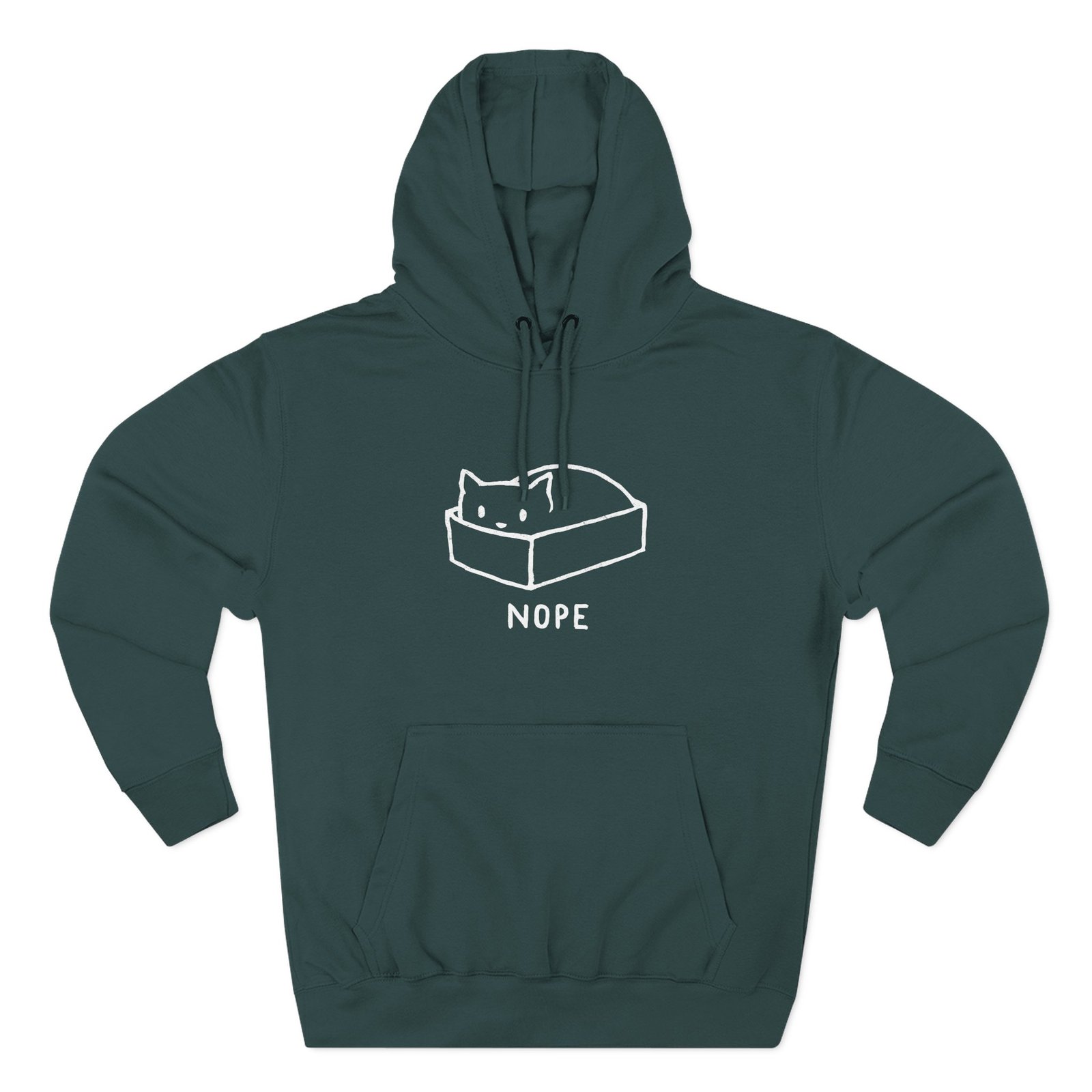 Nope Three-Panel Fleece Hoodie