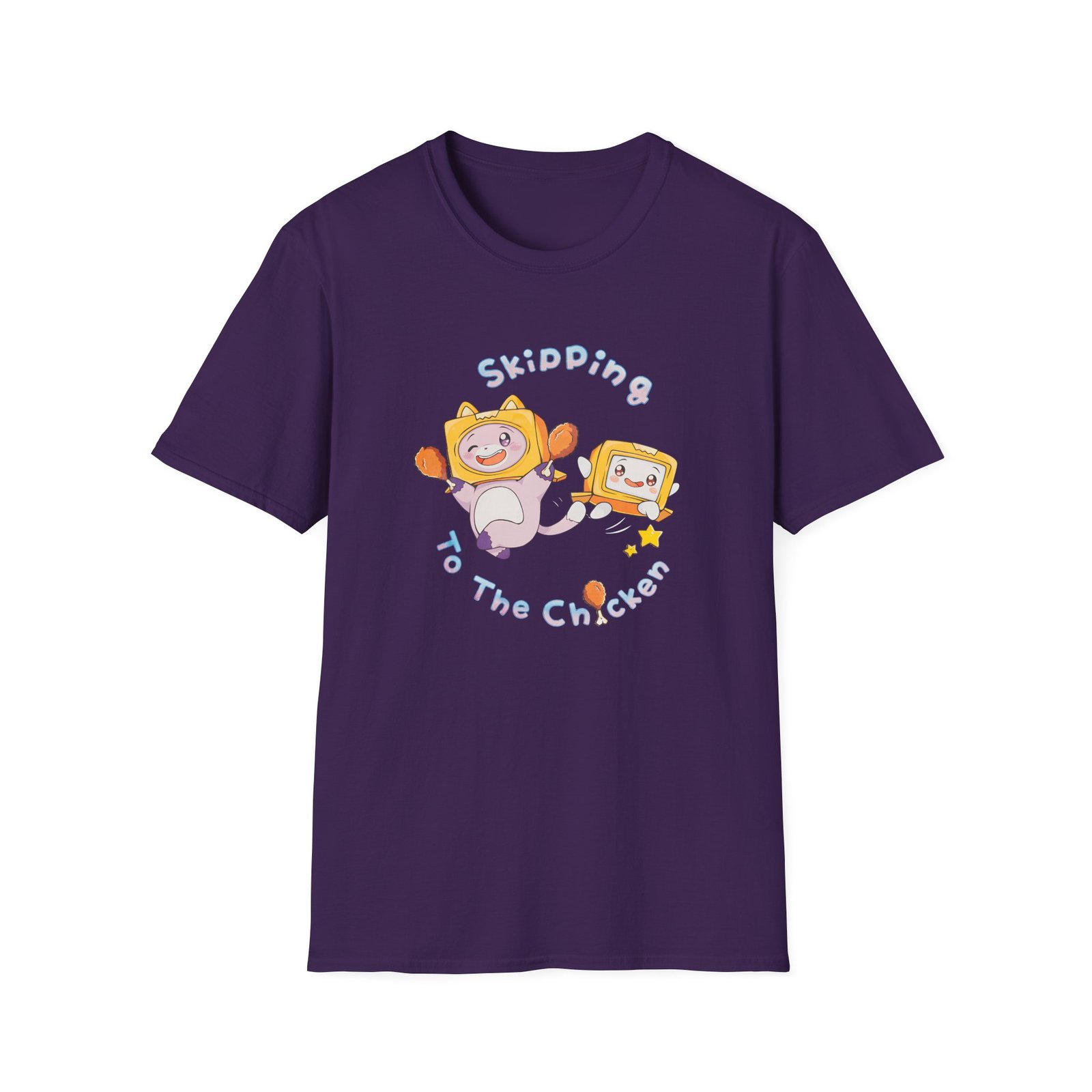 Lankybox Skipping to the Chicken Unisex Softstyle T-Shirt
