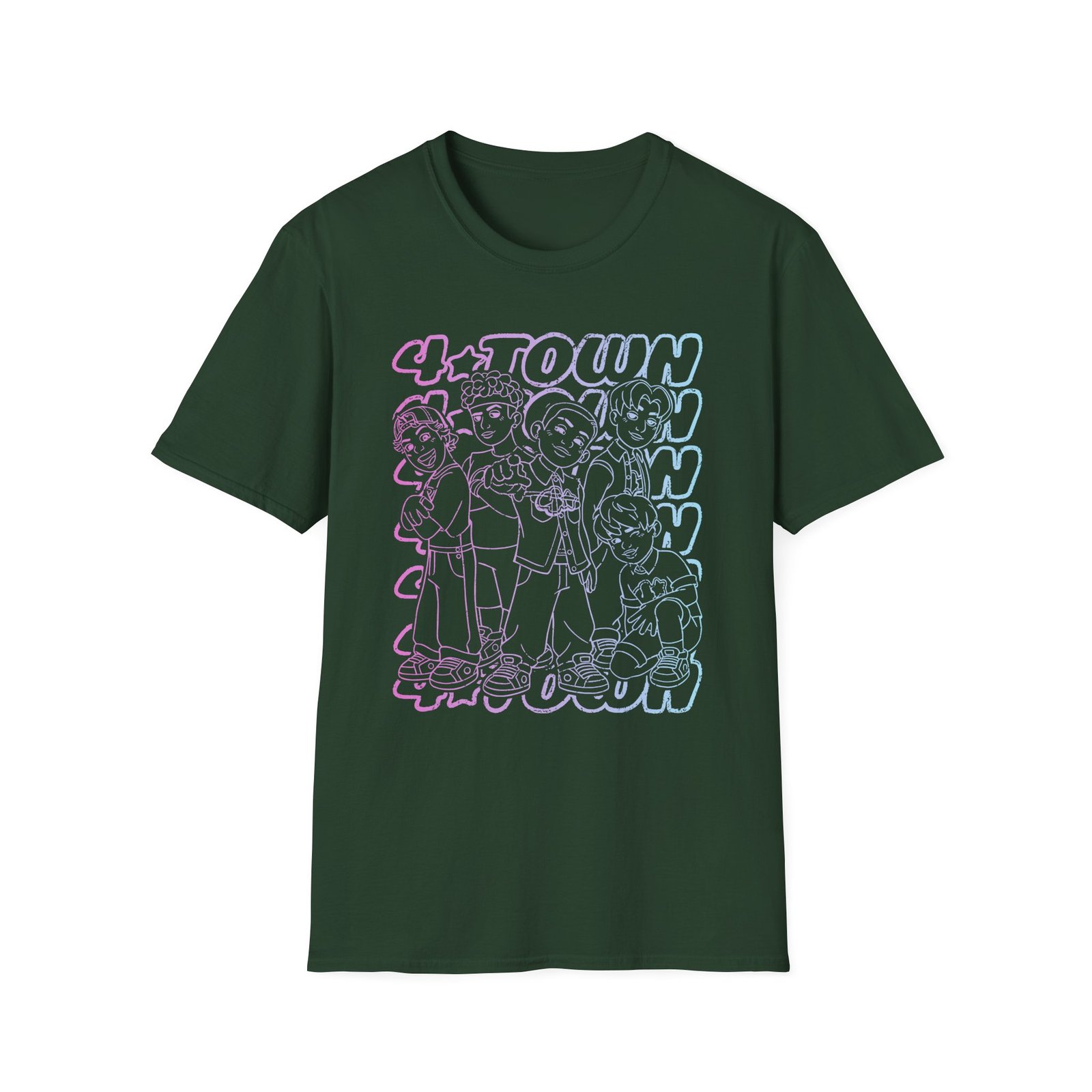 4town 99 Australian Tour Unisex Softstyle T-Shirt