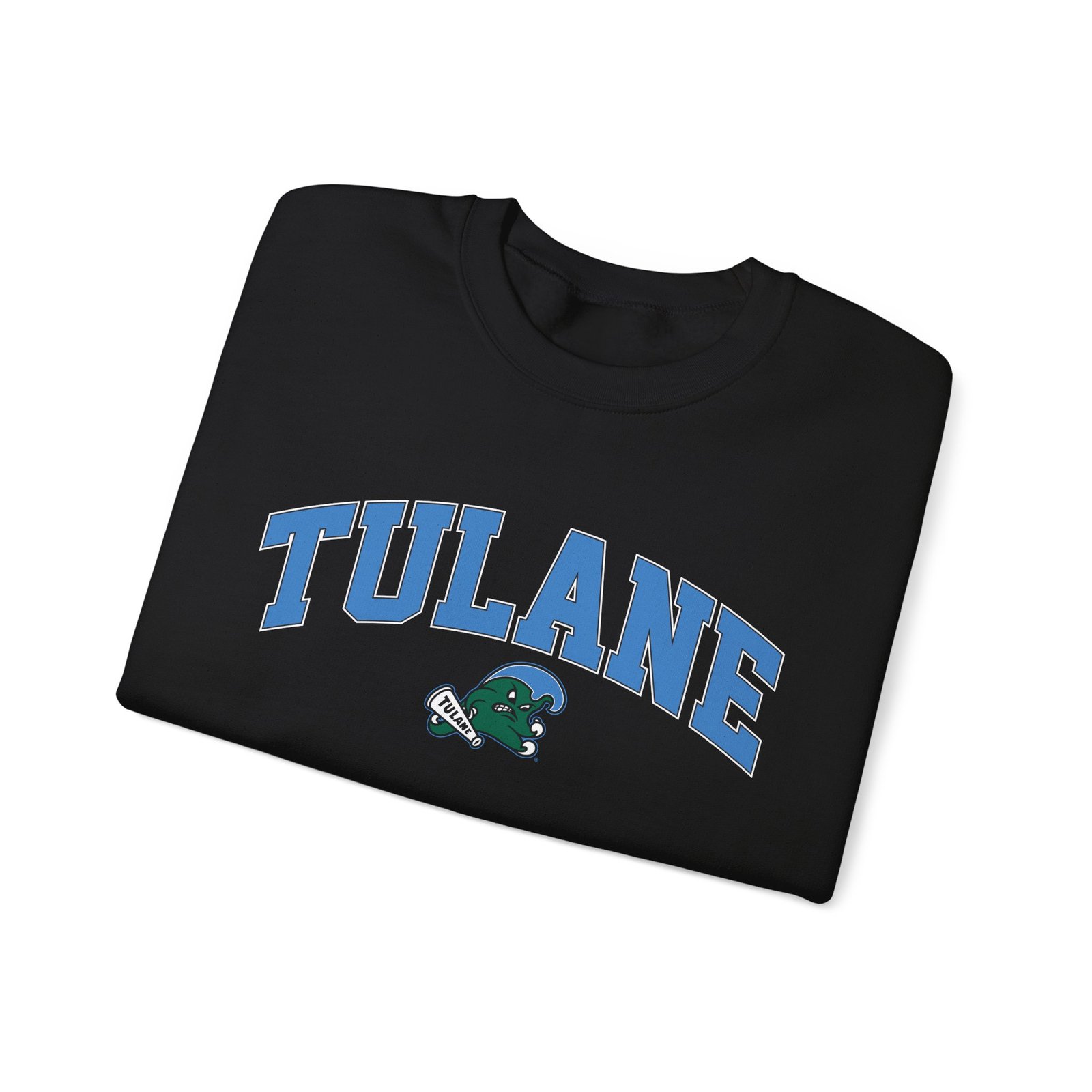 Tulane Arch Over Logo Unisex Heavy Blend™ Crewneck Sweatshirt