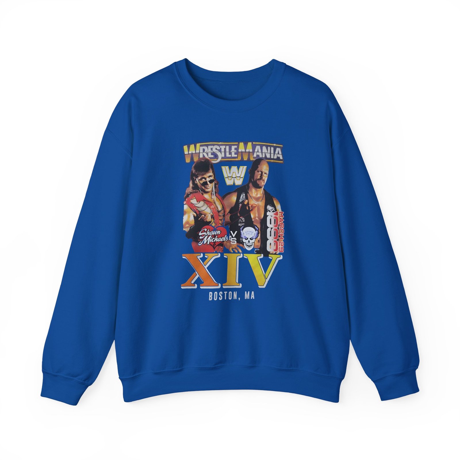 Lauv Wrestlemania Xiv 1998 Boston Unisex Heavy Blend™ Crewneck Sweatshirt