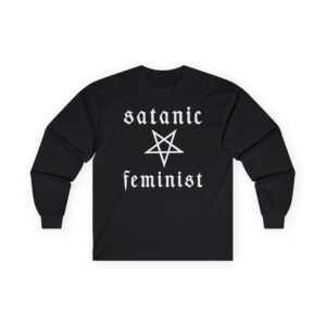 Twin Temple Satanic Feminist Unisex Ultra Cotton Long Sleeve Tee