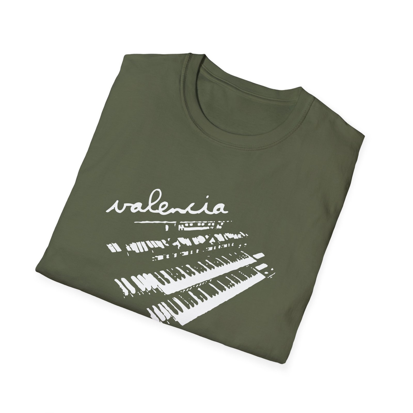 Valencia Piano Unisex Softstyle T-shirt