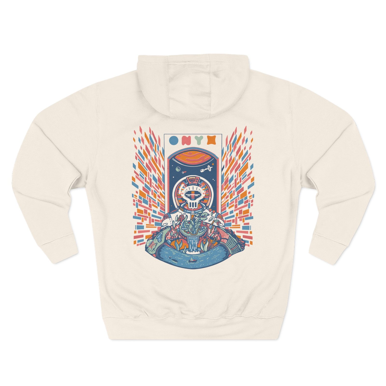 Onyx Voyager Three-Panel Fleece Hoodie