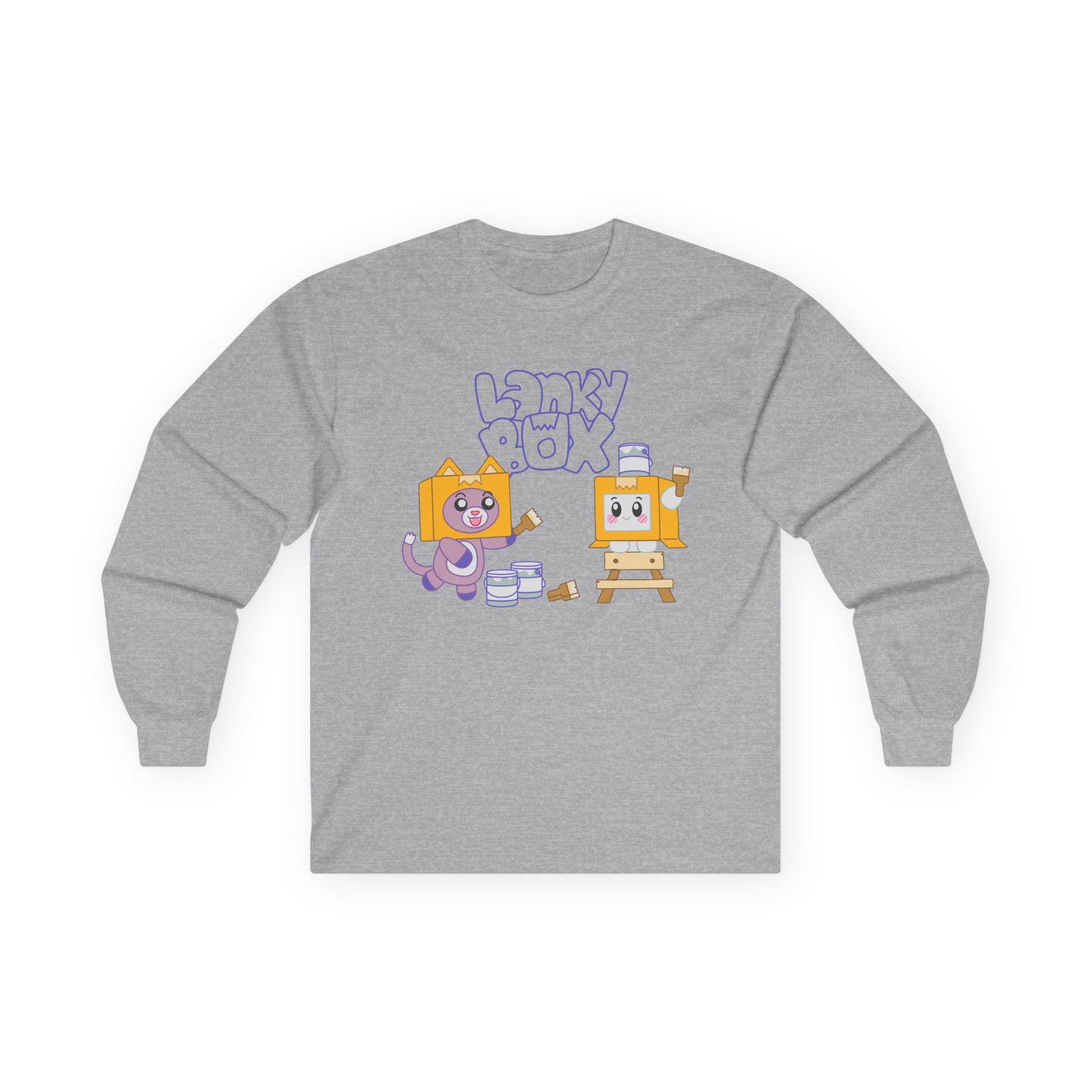 Lankybox Color Changing Mural Unisex Ultra Cotton Long Sleeve Tee