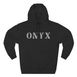 Onyx Three-Panel Fleece Hoodie