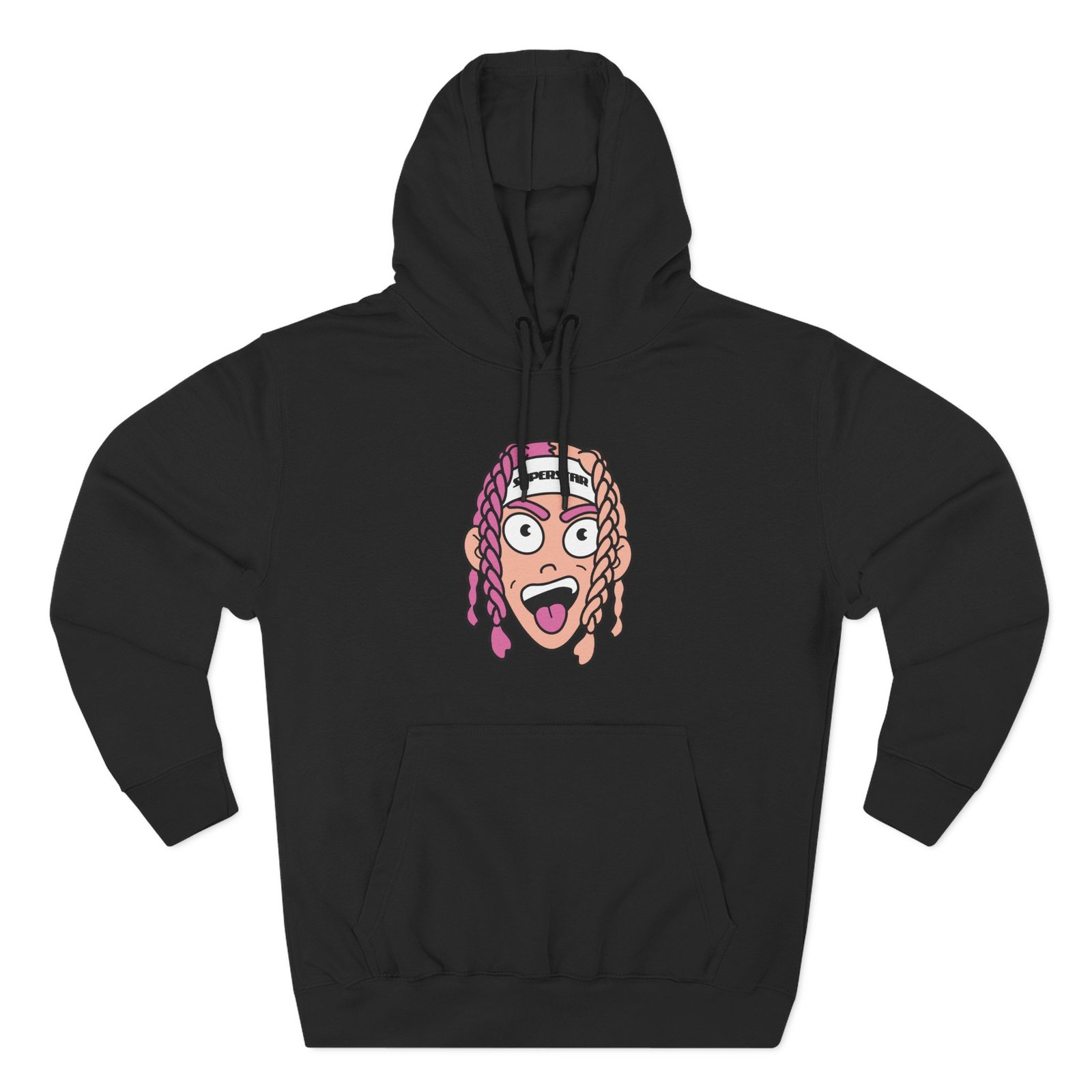 Lil Peej Cartoon Three-Panel Fleece Hoodie